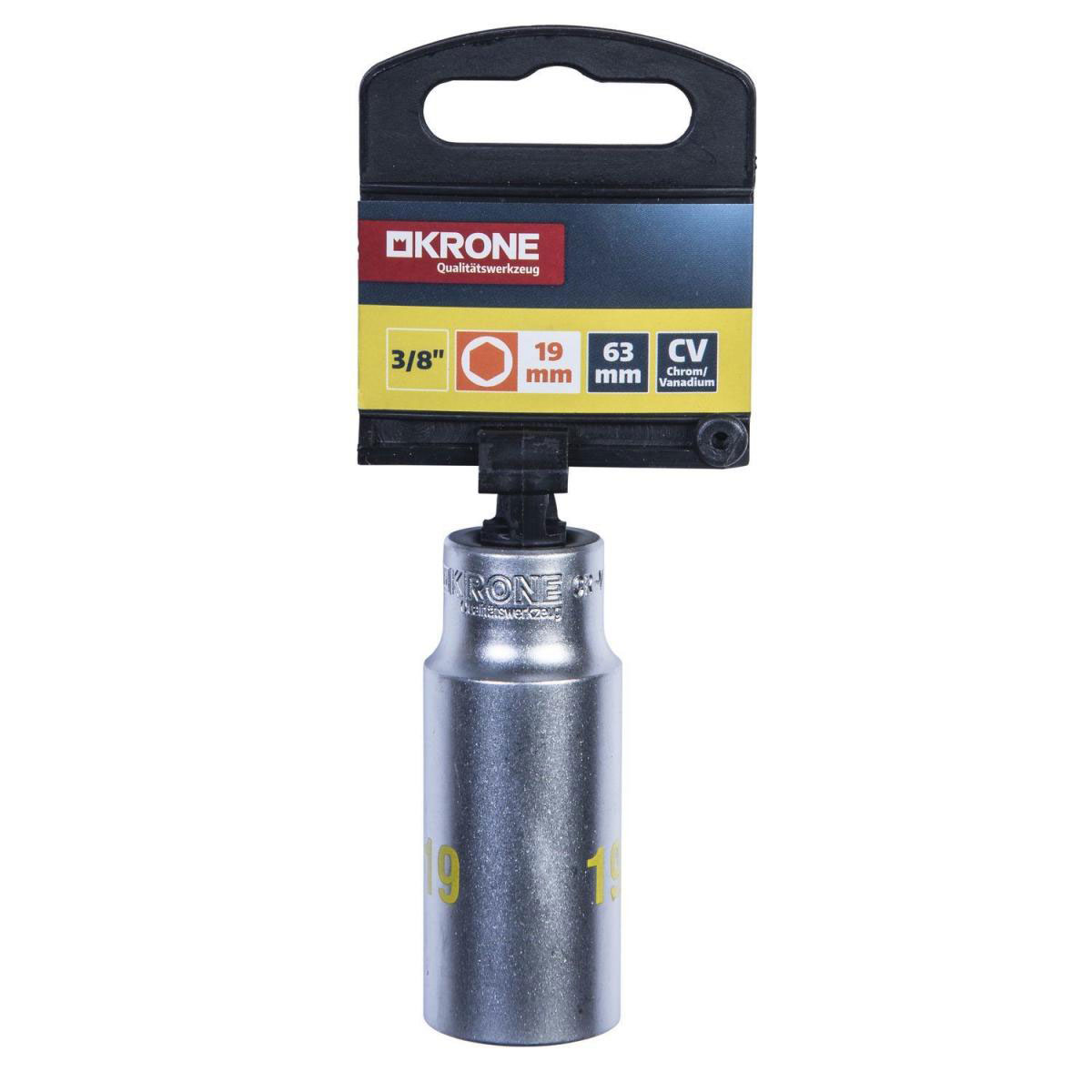 Krone Steckschlüssel lang 3/8 19 mm Bild 3