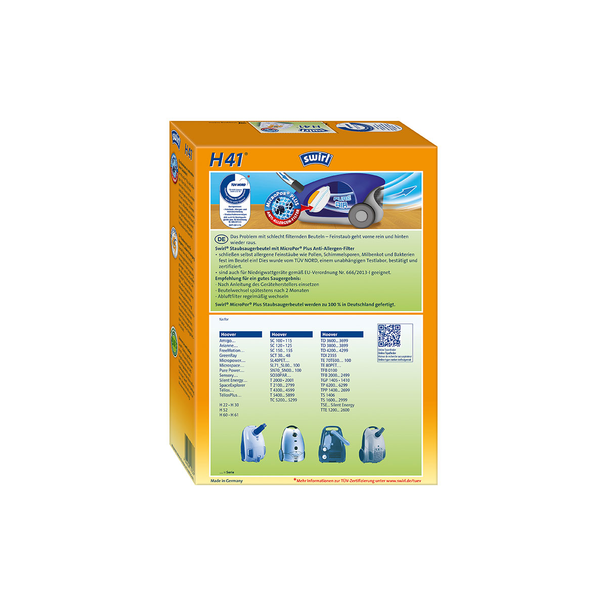 Staubsauger-Beutel H 41 EcoPor Bild 2