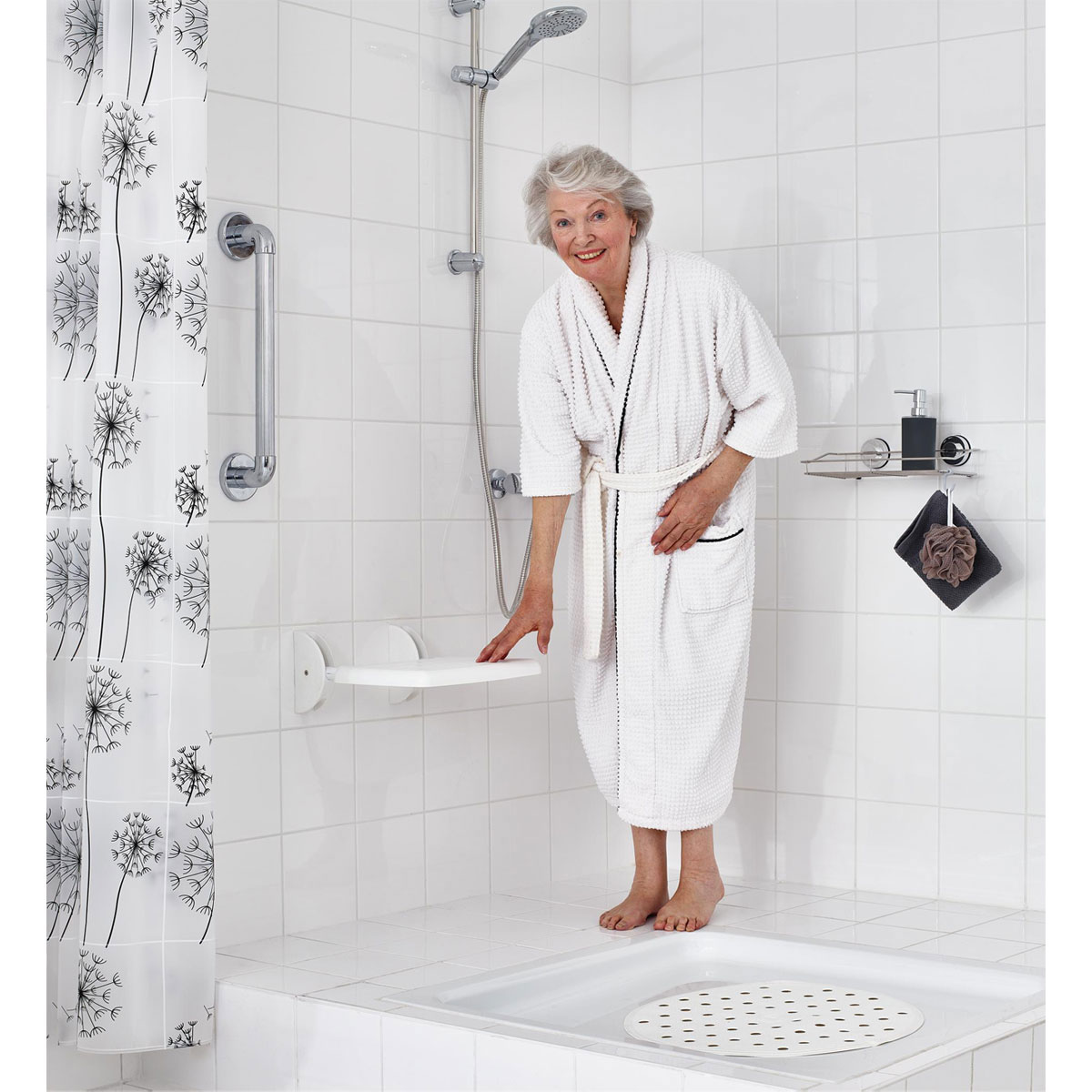 Ridder  Duschklappsitz Max weiß Bild 2