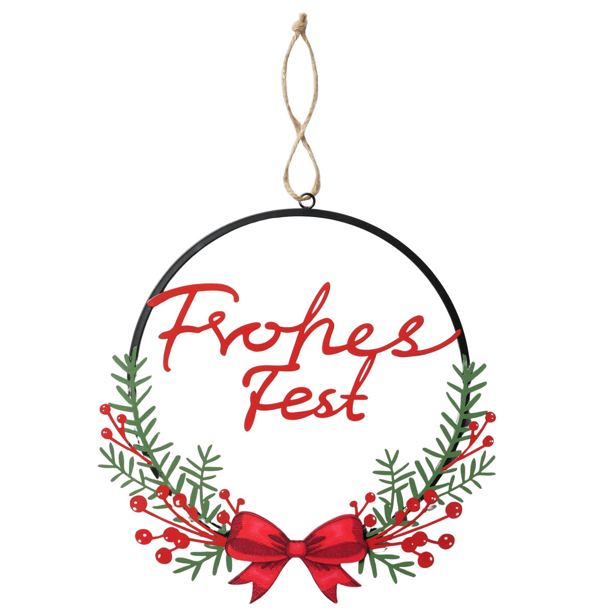 Dekoanhänger Noelle Rund 1x30x30,5 grün Bild 2