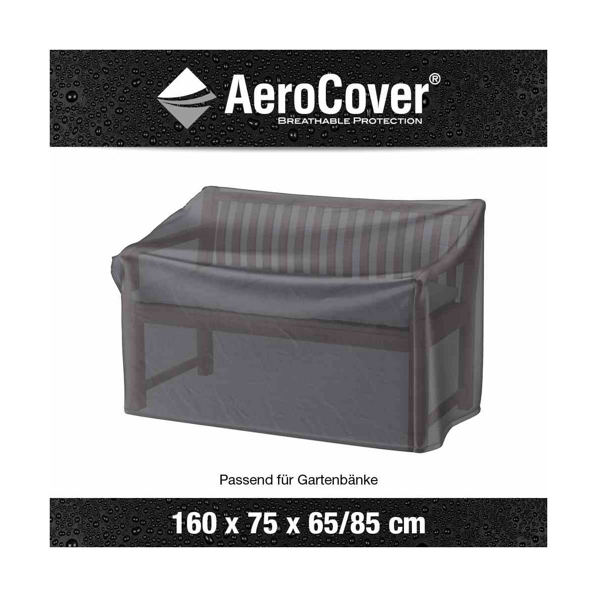 AeroCover Schutzhülle Lounge-Bänke 160 x 75 x 65/85 cm anthrazit Bild 3