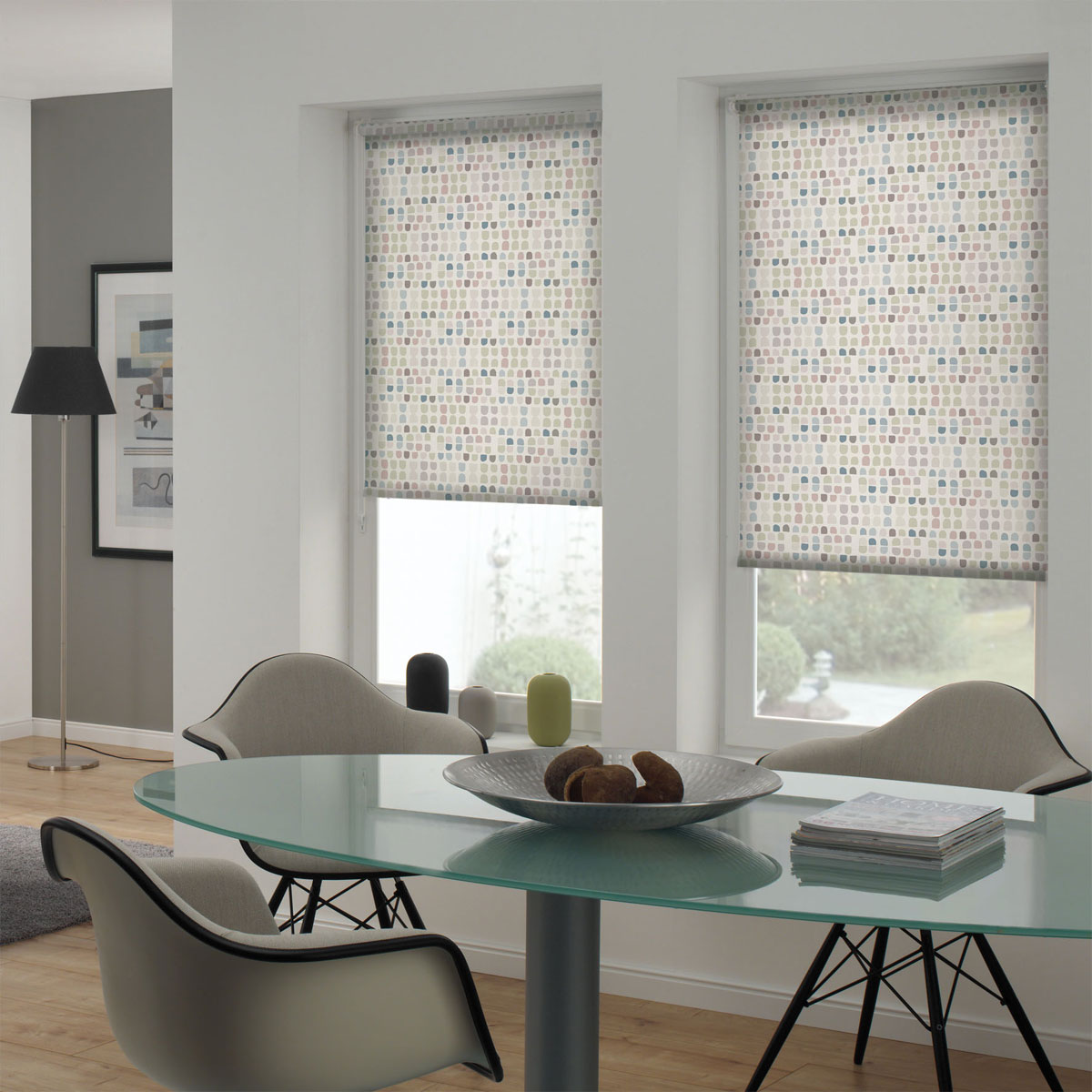 Gardinia  Easyfix Rollo Japandi Mosaik 60x150 cm Bild 3