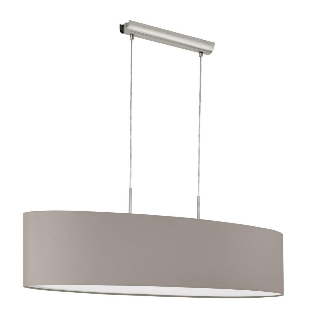 Eglo Hängeleuchte Pasteri nickel/taupe 100 cm