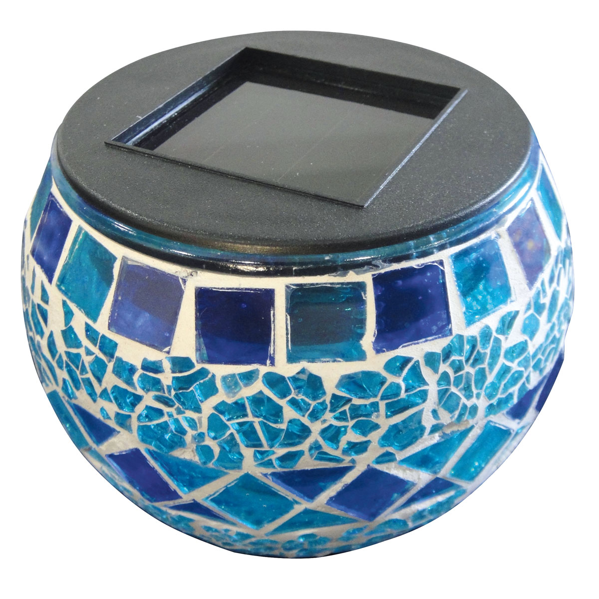 Flector Garten LED-Solar-Tischleuchten Mosaik blau
