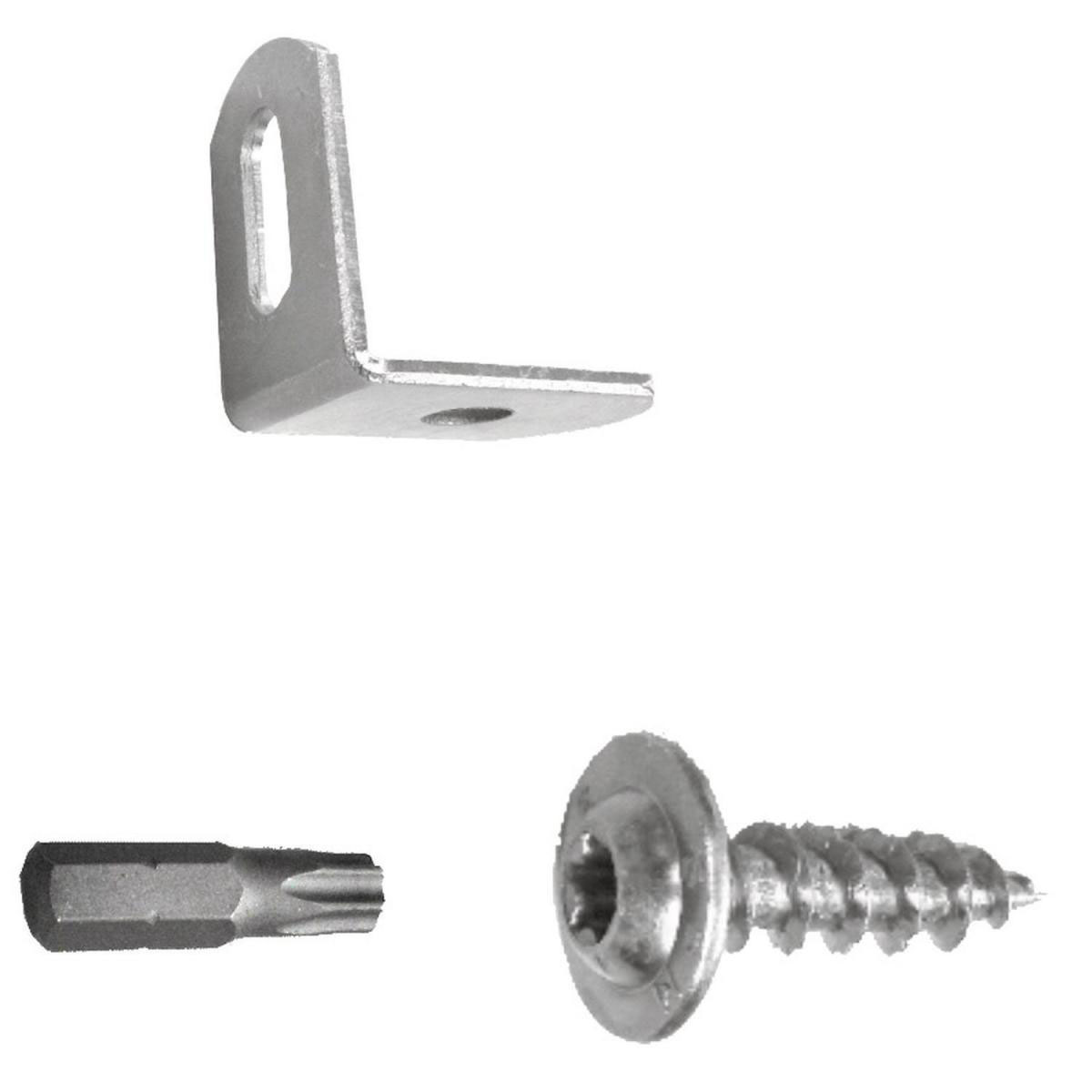 Connex Uni-Flechtzaunbeschlags-Set rostfr.