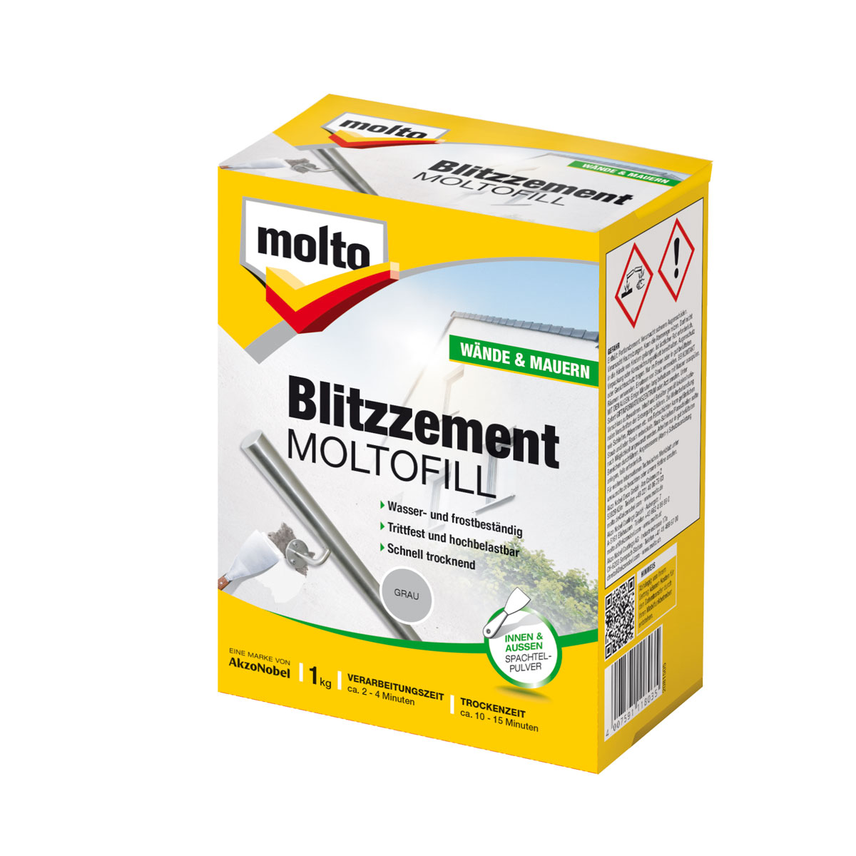 Molto fill Blitzzement 1 kg grau Molto fill Blitzzement 1 kg grau
