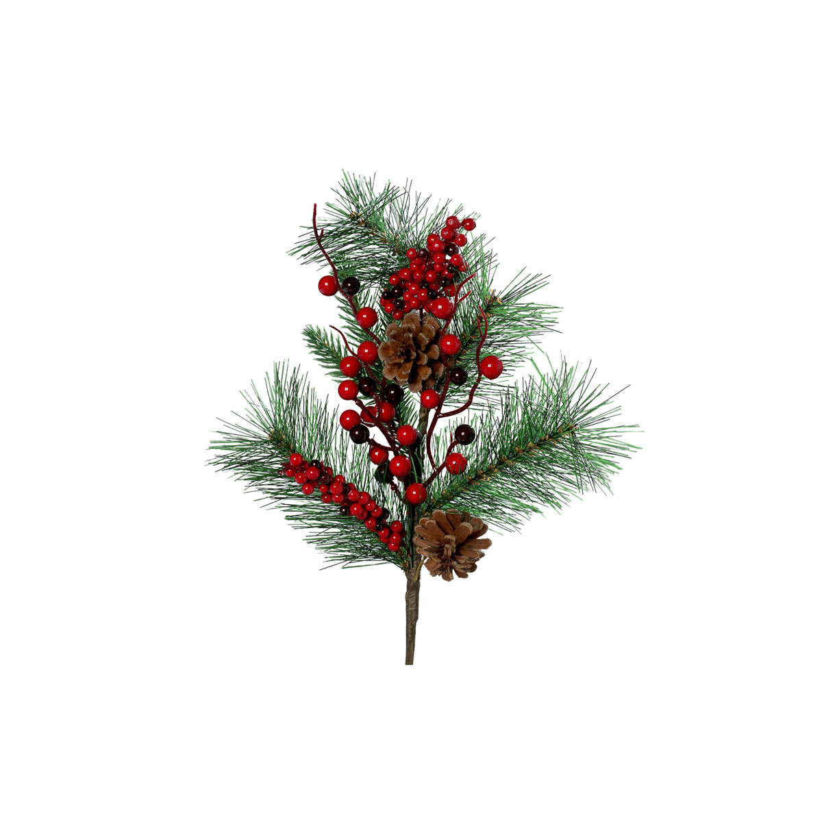 Beeren-Zapfen-Zweig 52 cm