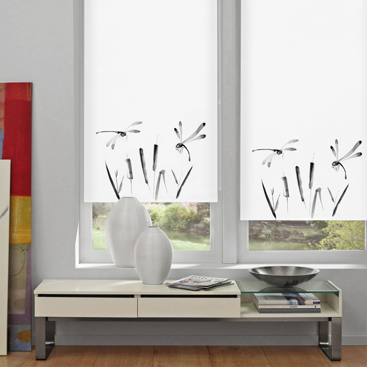 Gardinia Motiv-Rollo Japandi Dragonfly 45 x 150 cm Bild 3