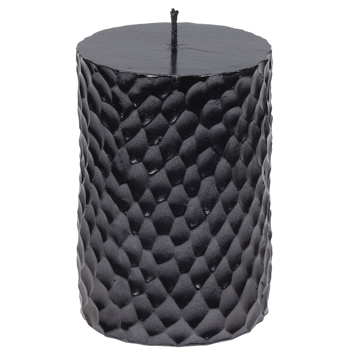 Stumpenkerze Milano 100 mm schwarz