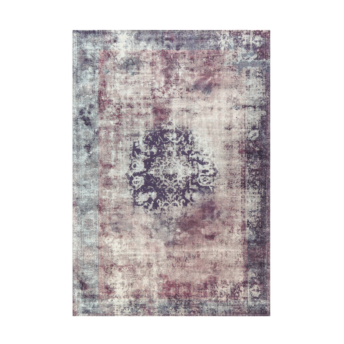 Kurzflorteppich Vintage 8403 anthrazit