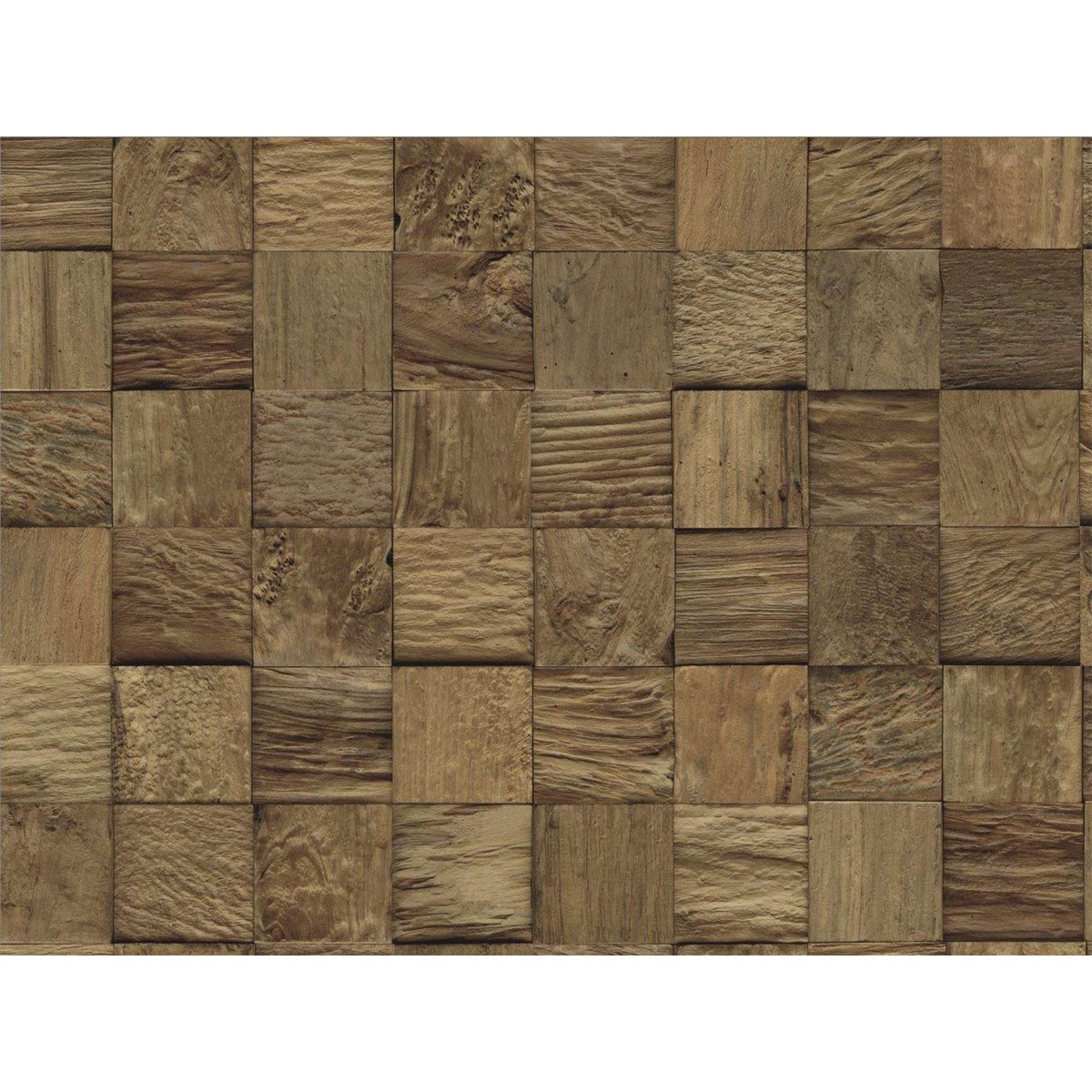 Indo Wandverkleidung Teak Classic Cube Natur Bal 10er-Set Bild 1
