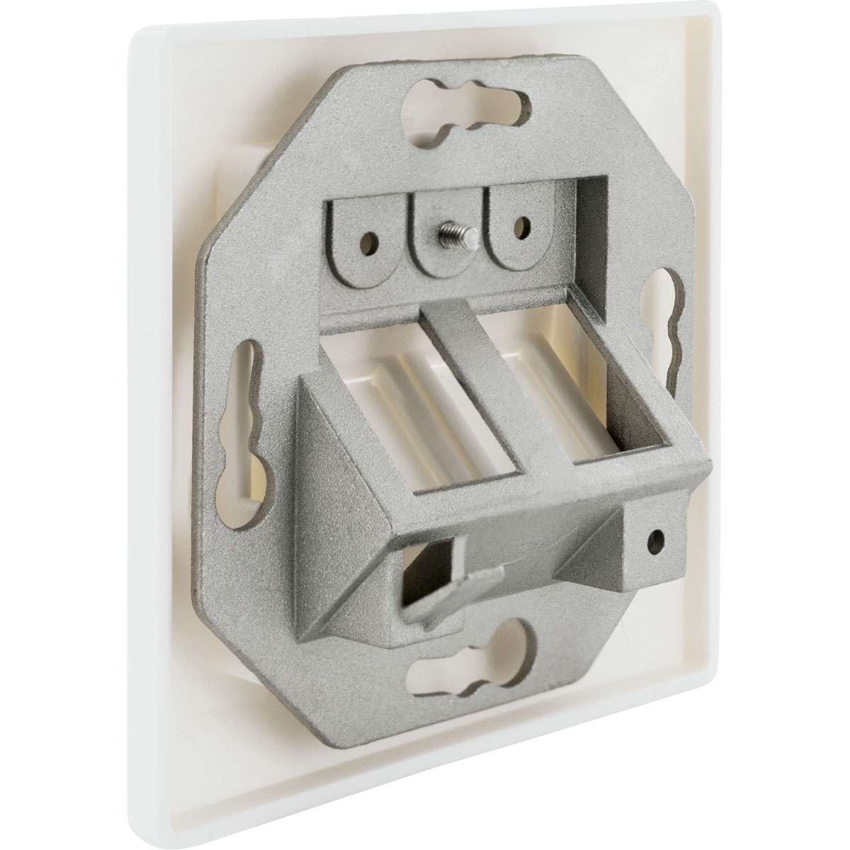 Schwaiger  Keystone Anschlussdose 2-fach Unterputz mit Schrägauslass Bild 1