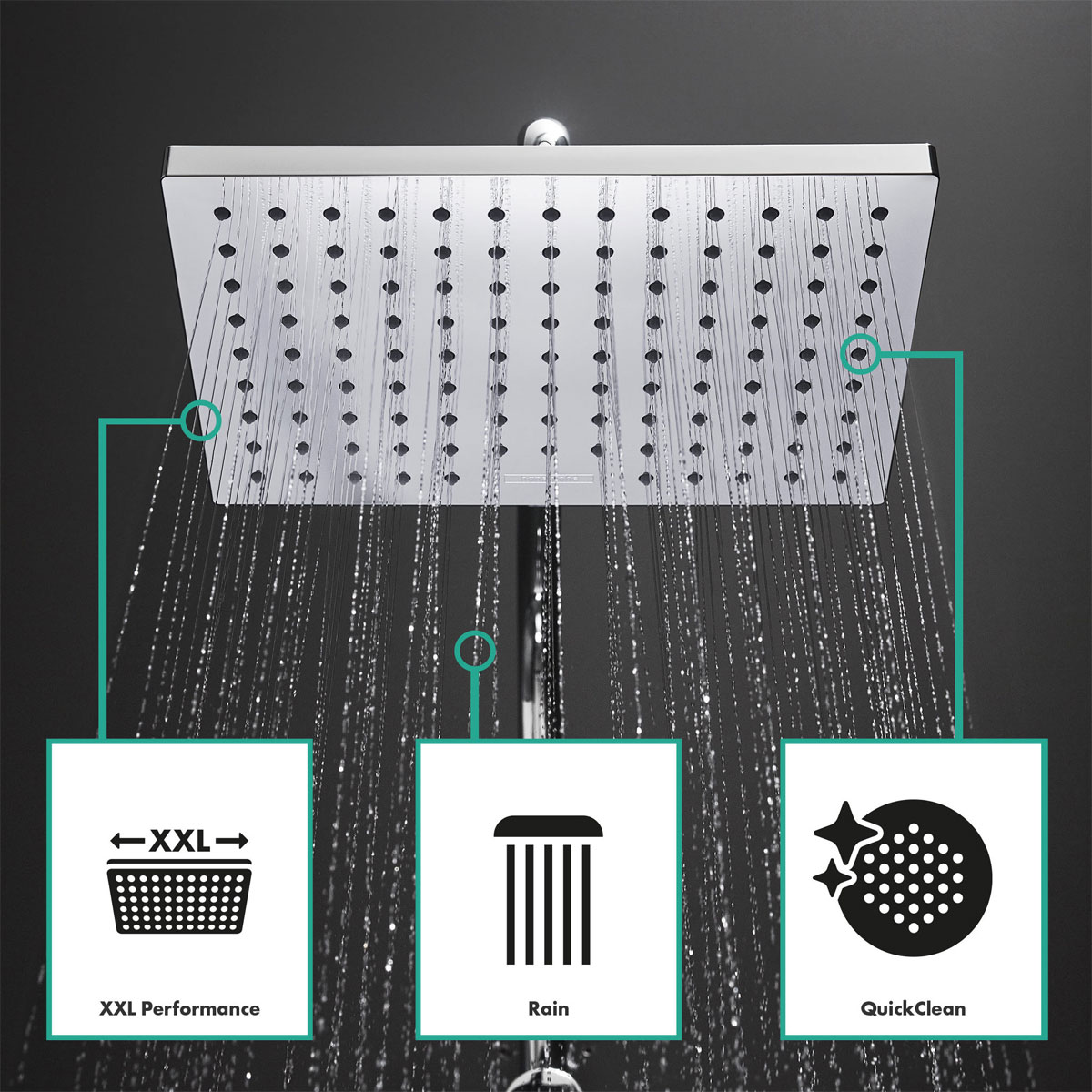 Hansgrohe Duschsystem Vernis Shape mit Thermostat chrom Bild 5