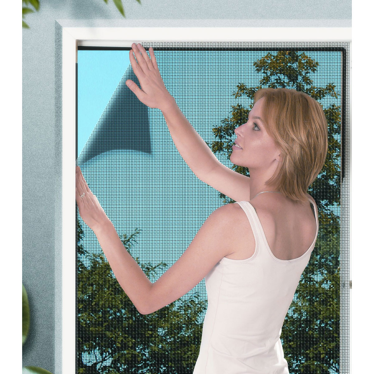 Schellenberg Fliegengitter 150 x 180 cm anthrazit Bild 2