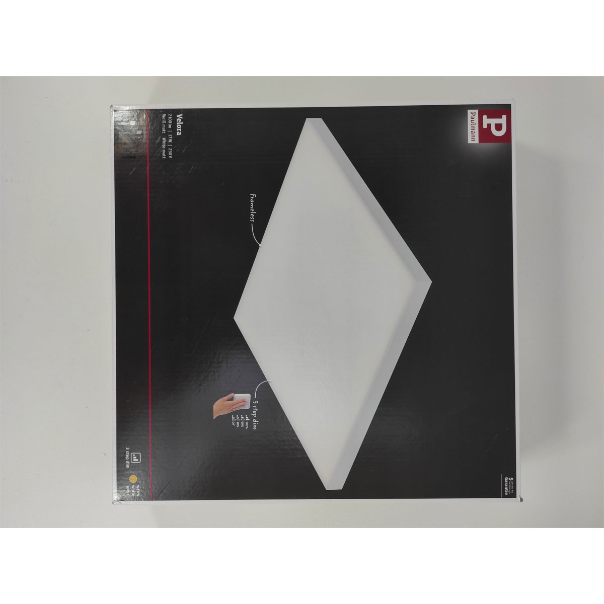 Paulmann LED-Panel Velora 29,5 x 29,5 cm dimmbar weiß Bild 3