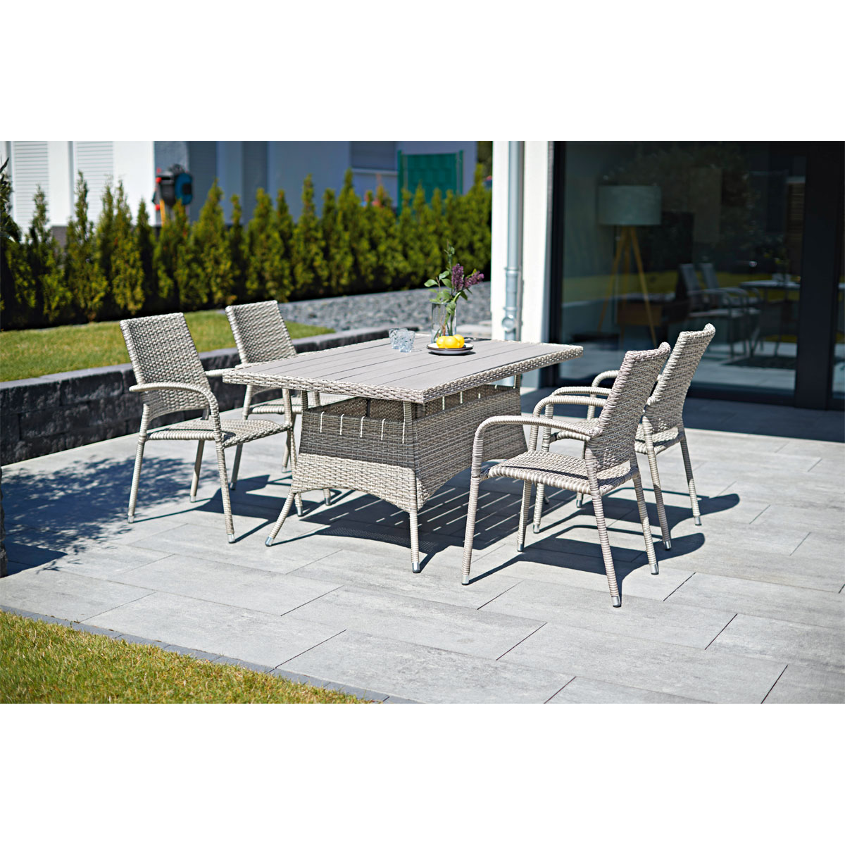 Haveson Stapelsessel Milano grau-meliert Bild 3