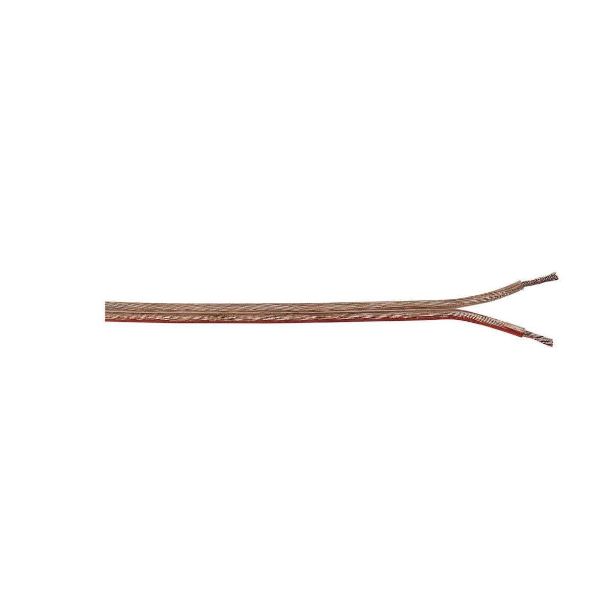 Lautsprecherleitung 2 x 0,75 transparent 5 m