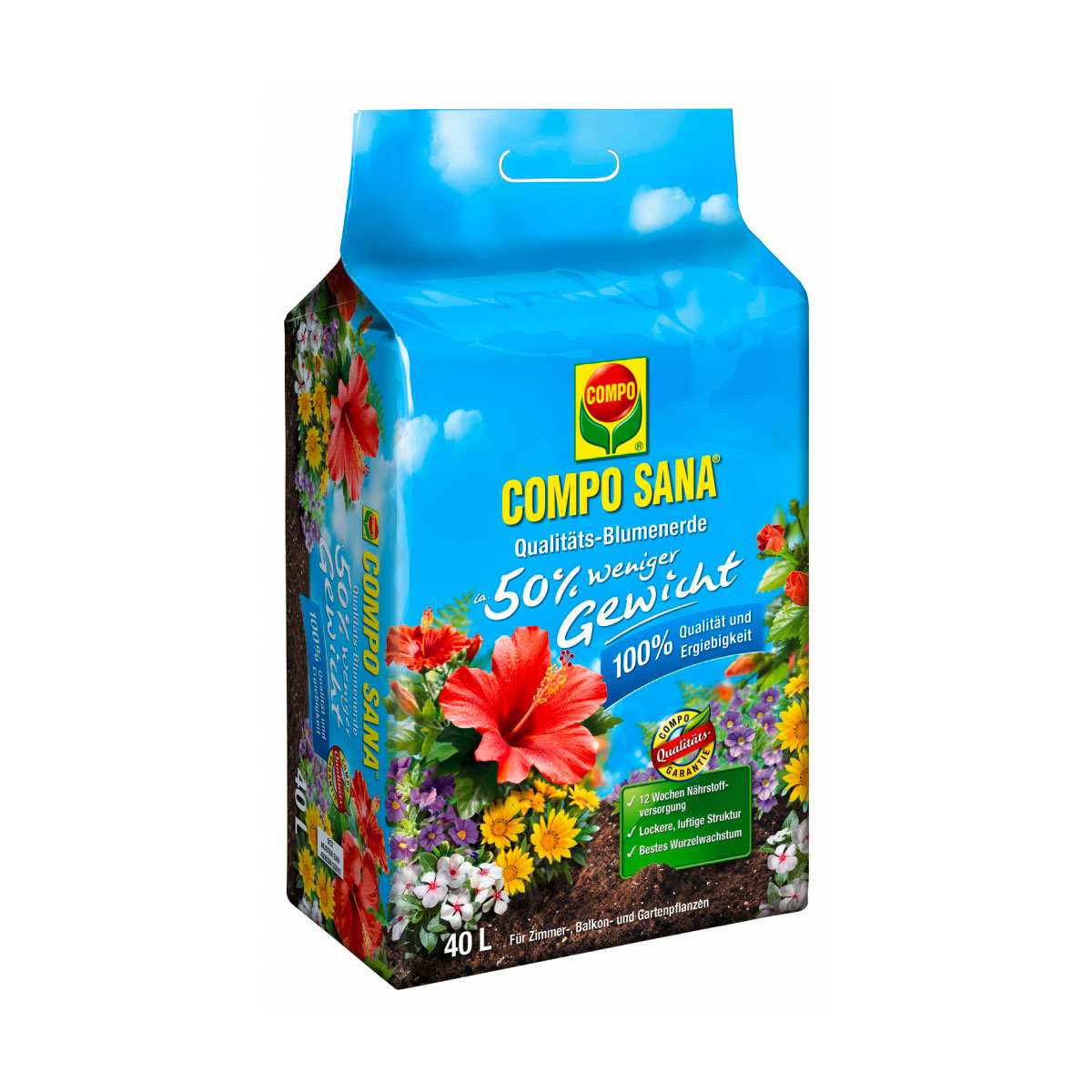 Compo SANA Qualitäts-Blumenerde 40 L Compo SANA Qualitäts-Blumenerde 40 L