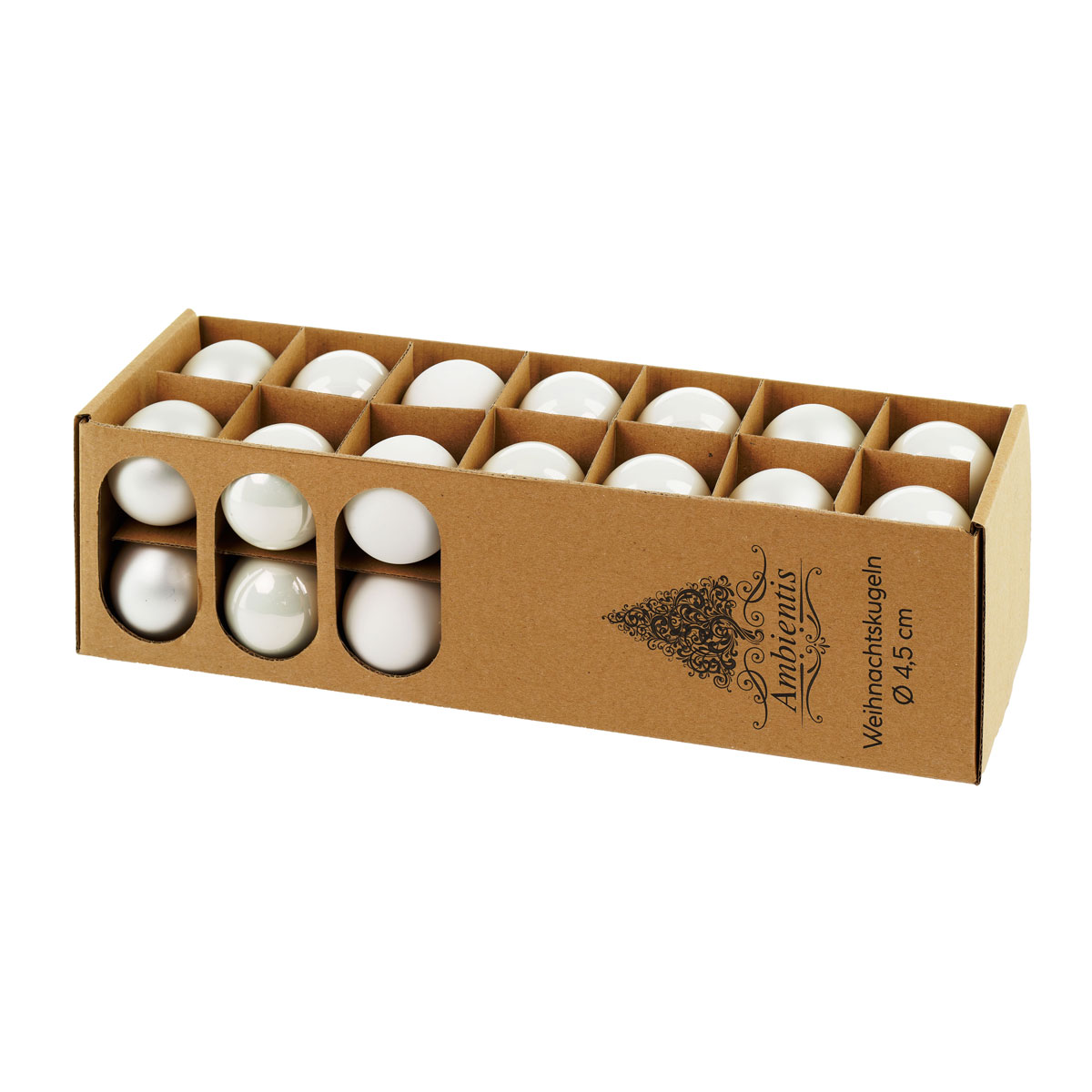 Ambientis Glaskugeln 4,5 cm weiß Mix Bild 2
