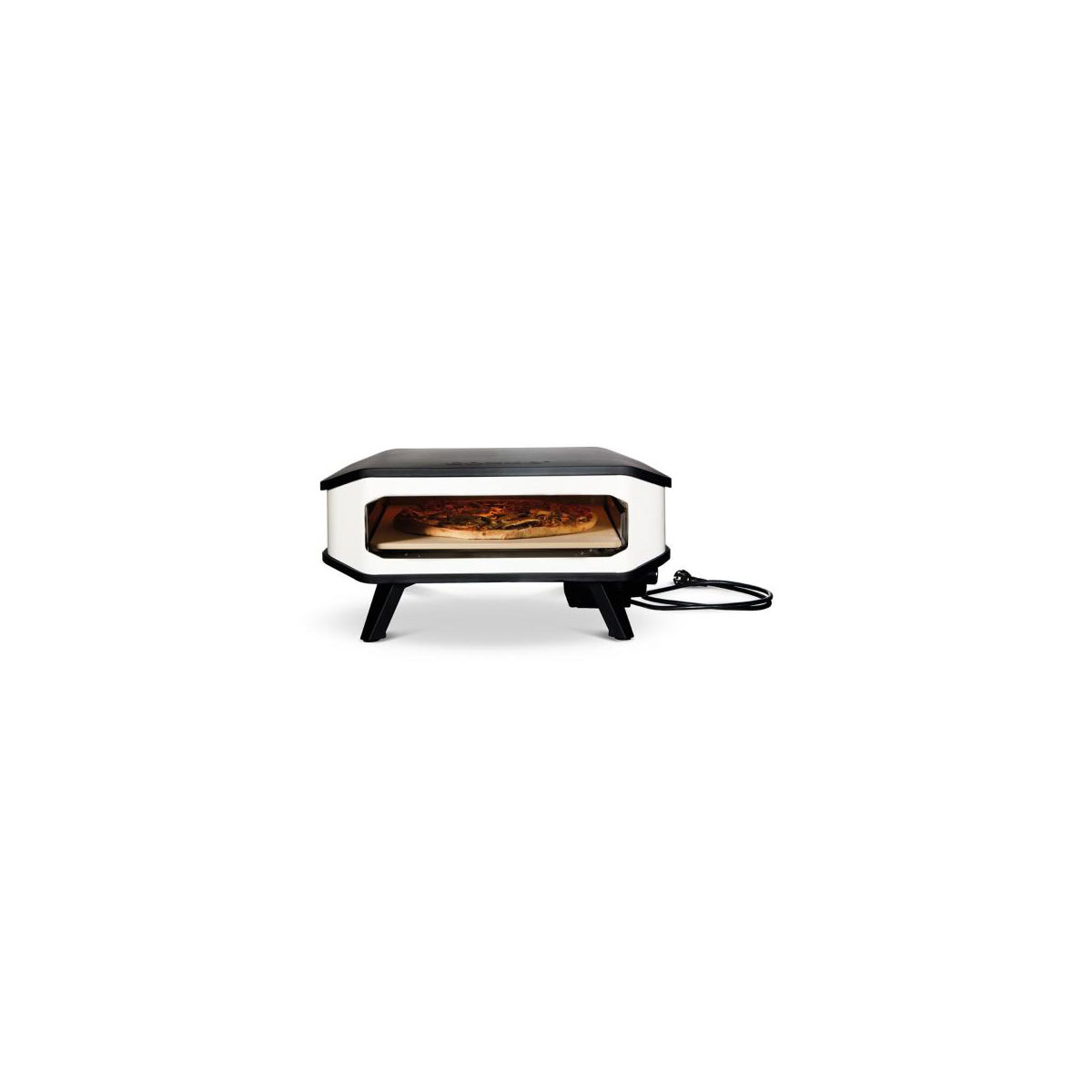 COZZE  17" Pizzaofen Elektro 230V mit Hitzeschild und Pizzastein 2200W