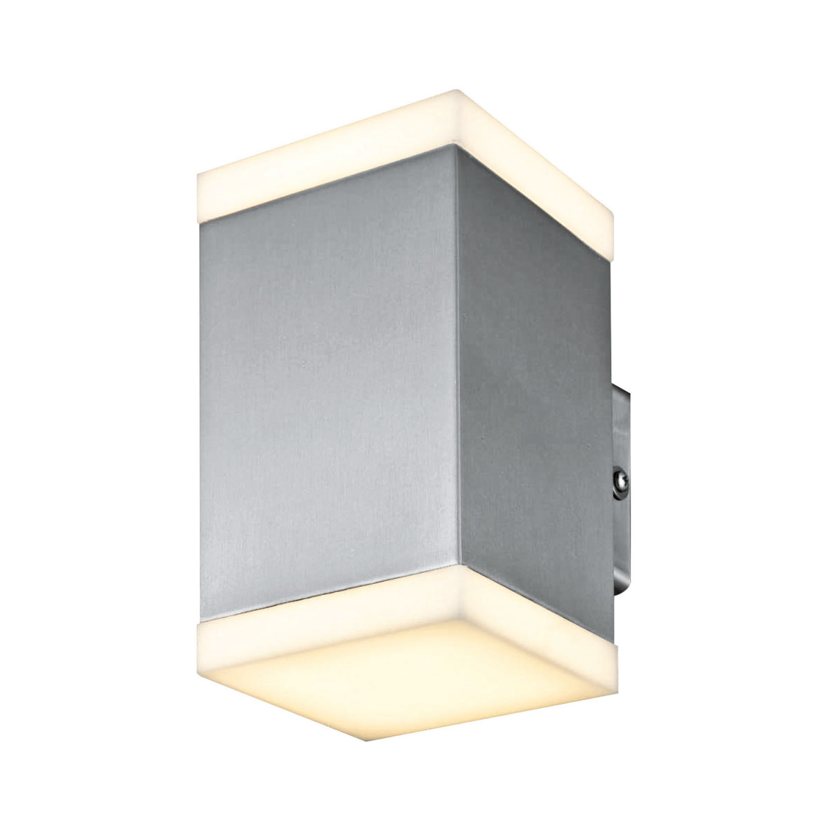 Flector Garten Außenwandleuchte Quadro silber