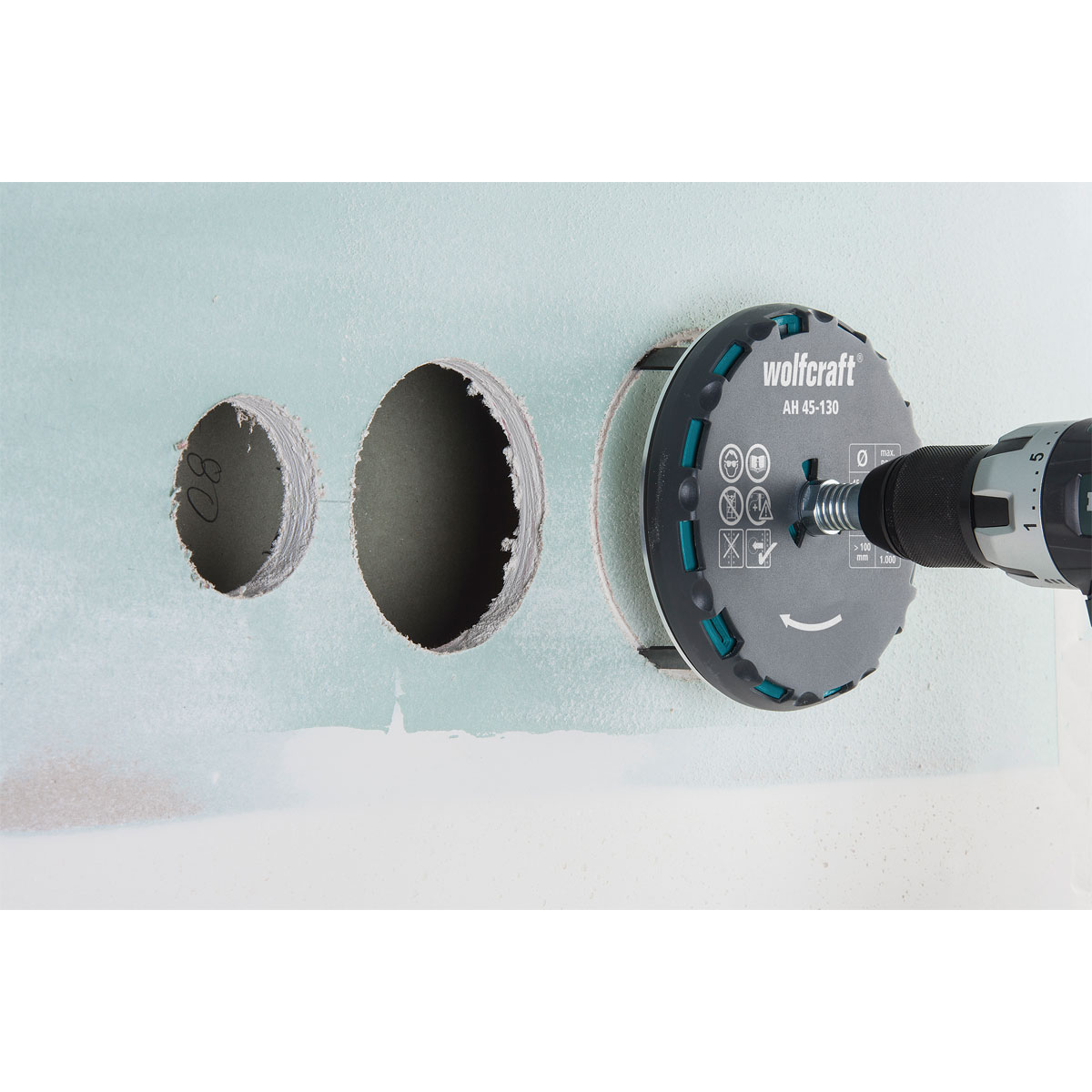 Wolfcraft  Lochsäge verstellbar Durchmesser 45–130 mm Bild 2