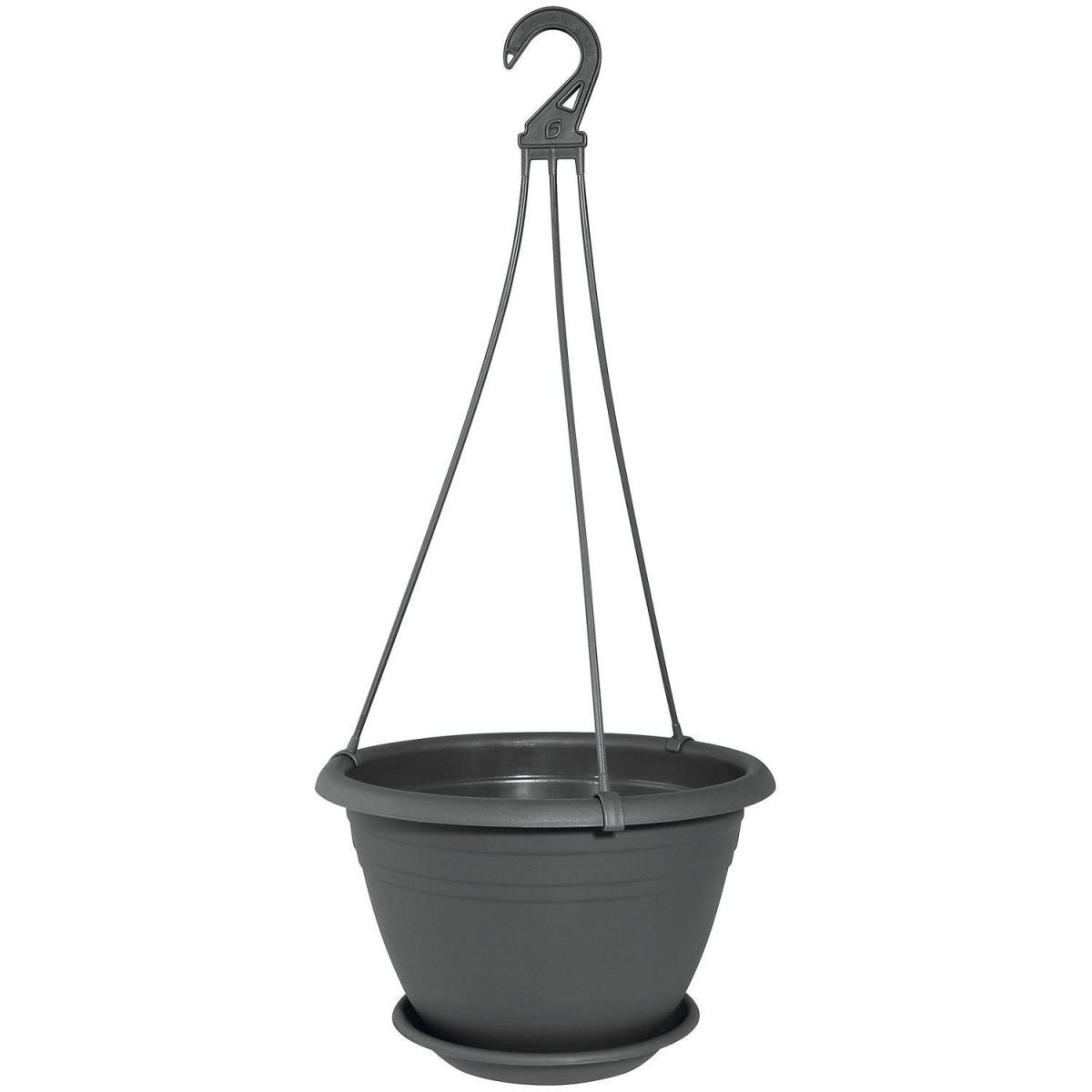 Geli Ampel Galicia ca 30 cm mit Untersetzer grau