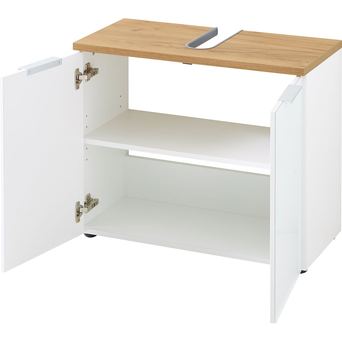 Waschbecken-Unterschrank 70 x 58 x 34 cm Navarra-Eiche-Nachbildung Bild 3