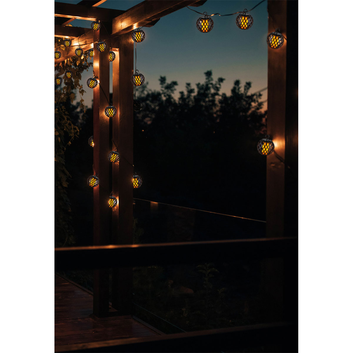 näve  LED-Solarlicherkette Fogo mit Flammeneffekt Bild 5