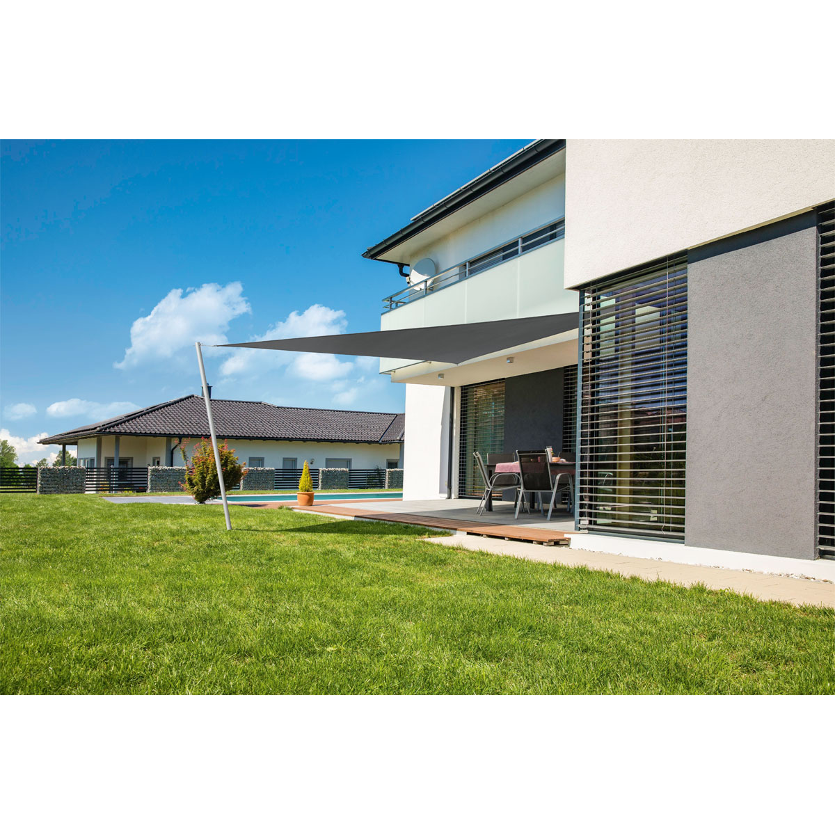 Dreieck-Segel Cannes 3 x 3 x 3 m anthrazit