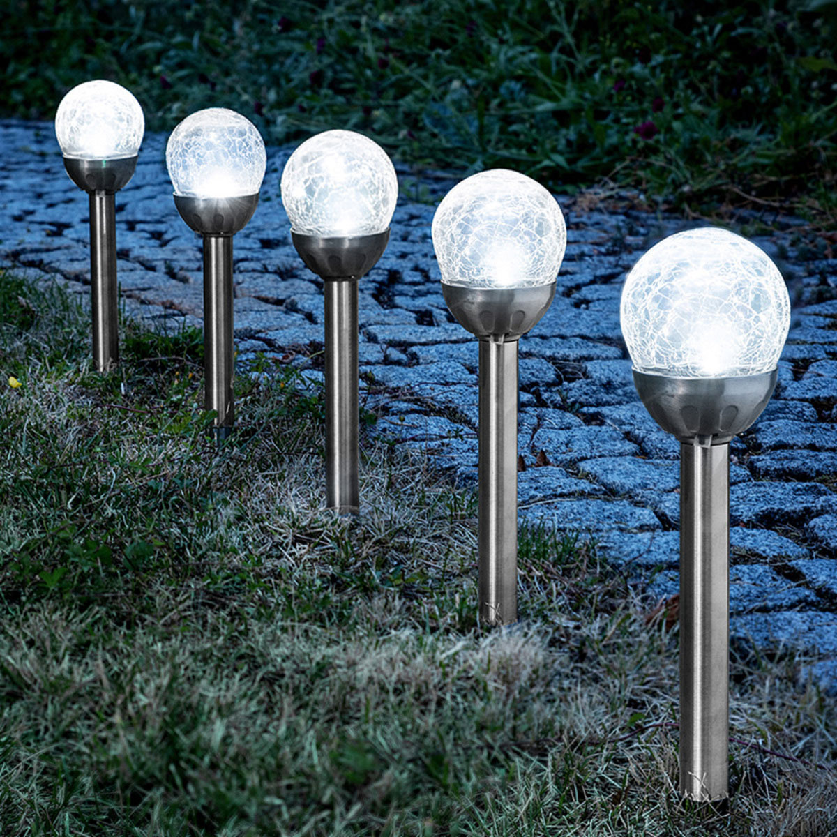 Flector Garten Flector Solar Wegeleuchte Crackle Bild 2