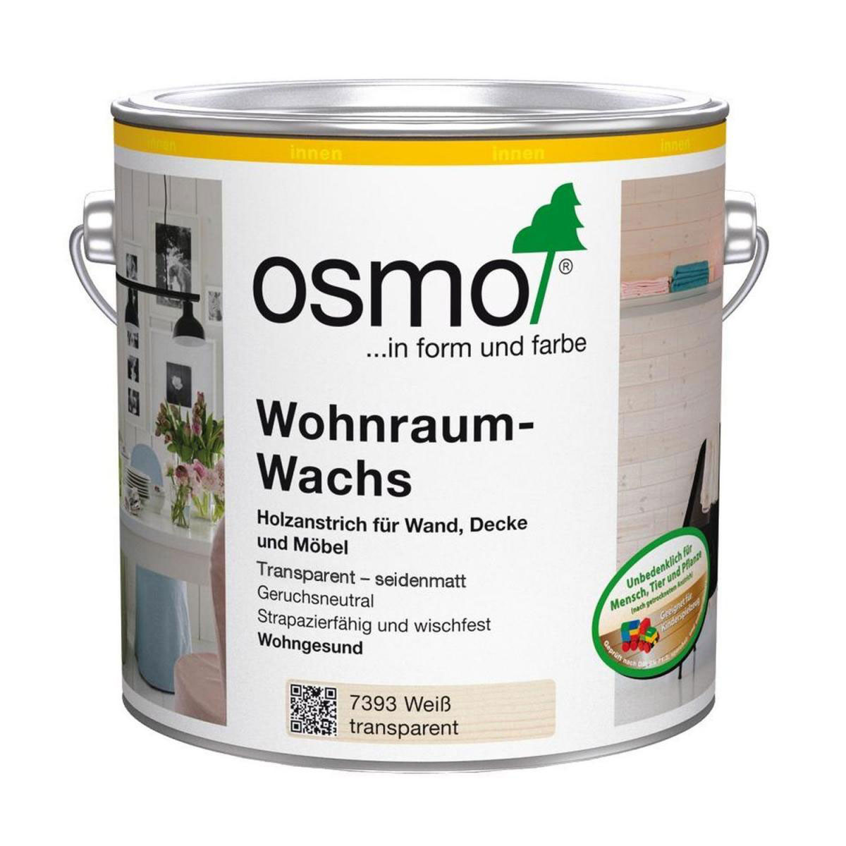 Osmo Wohnraum-Wachs Weiß transparent 2,5 L