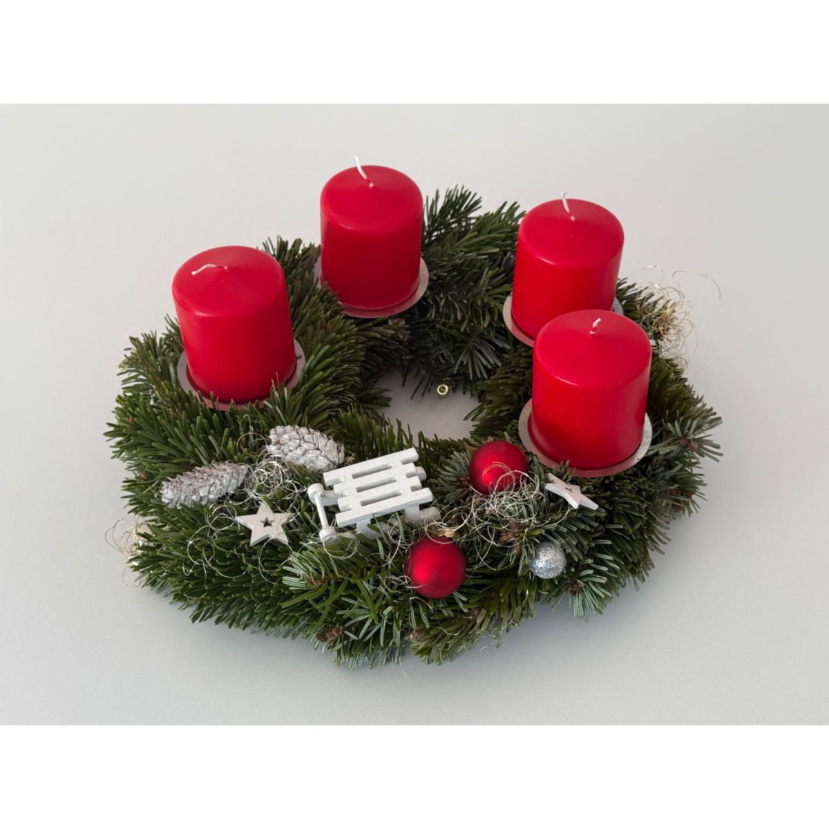 Plantiflor Adventskranz Nordmanntanne 30 cm