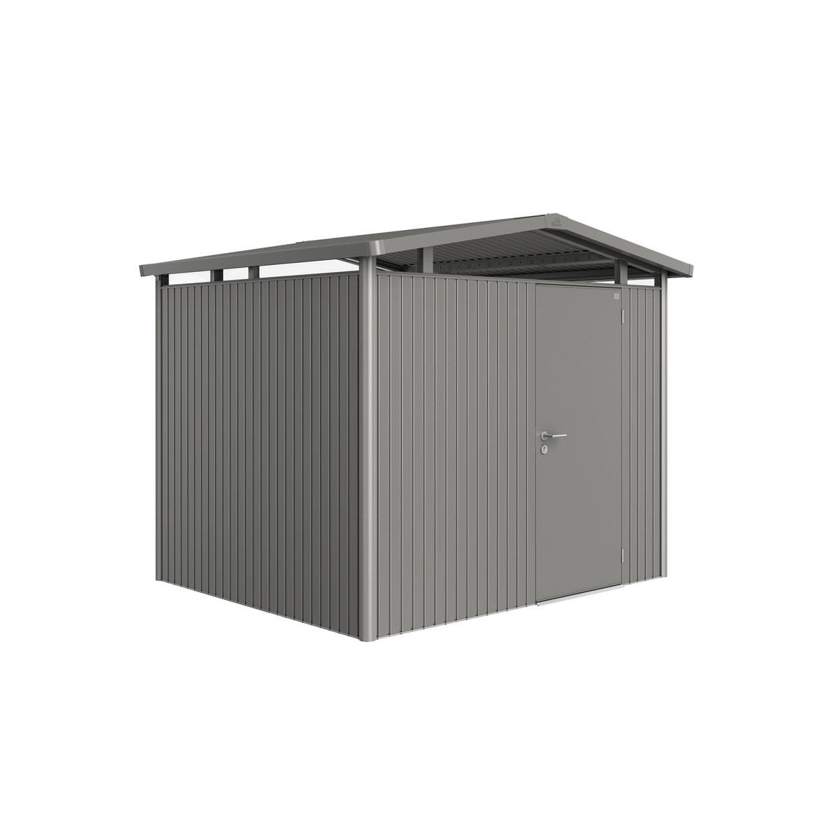 Biohort Gerätehaus Panorama Größe P3 quarzgrau- metallic mit Standardtür