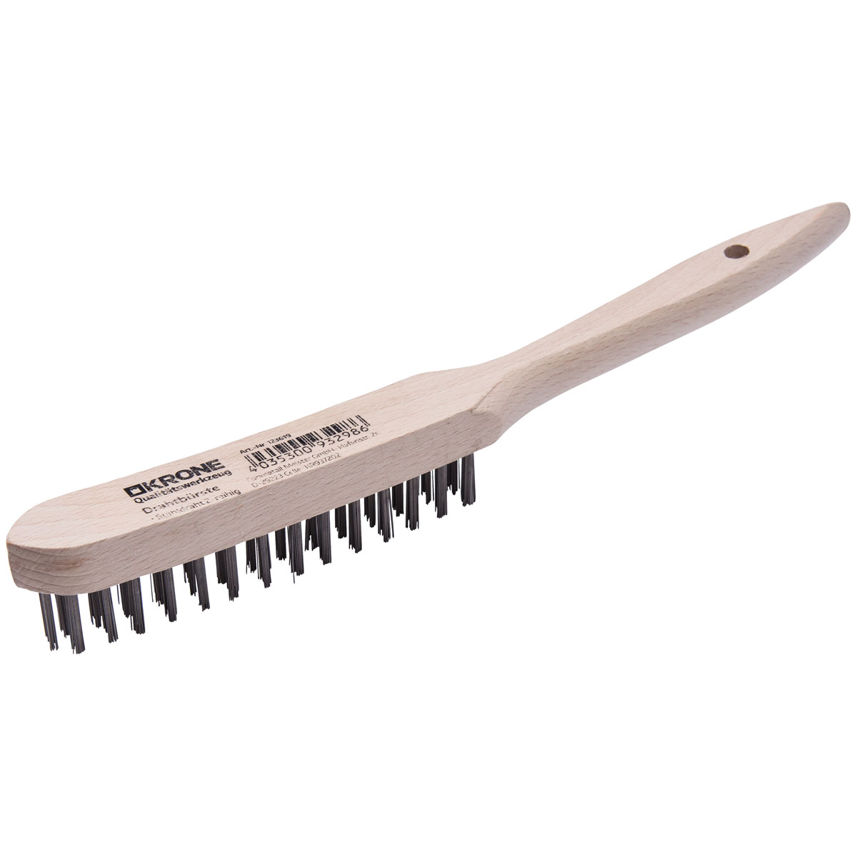 Krone  Stahl-Drahtbürste 2 reihig