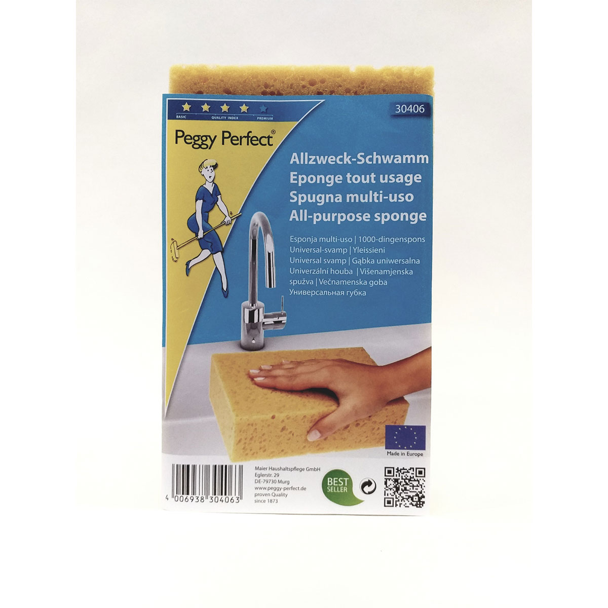 Peggy-Perfect Allzweck-Schwamm 195 x 130 x 90 mm braun Bild 1
