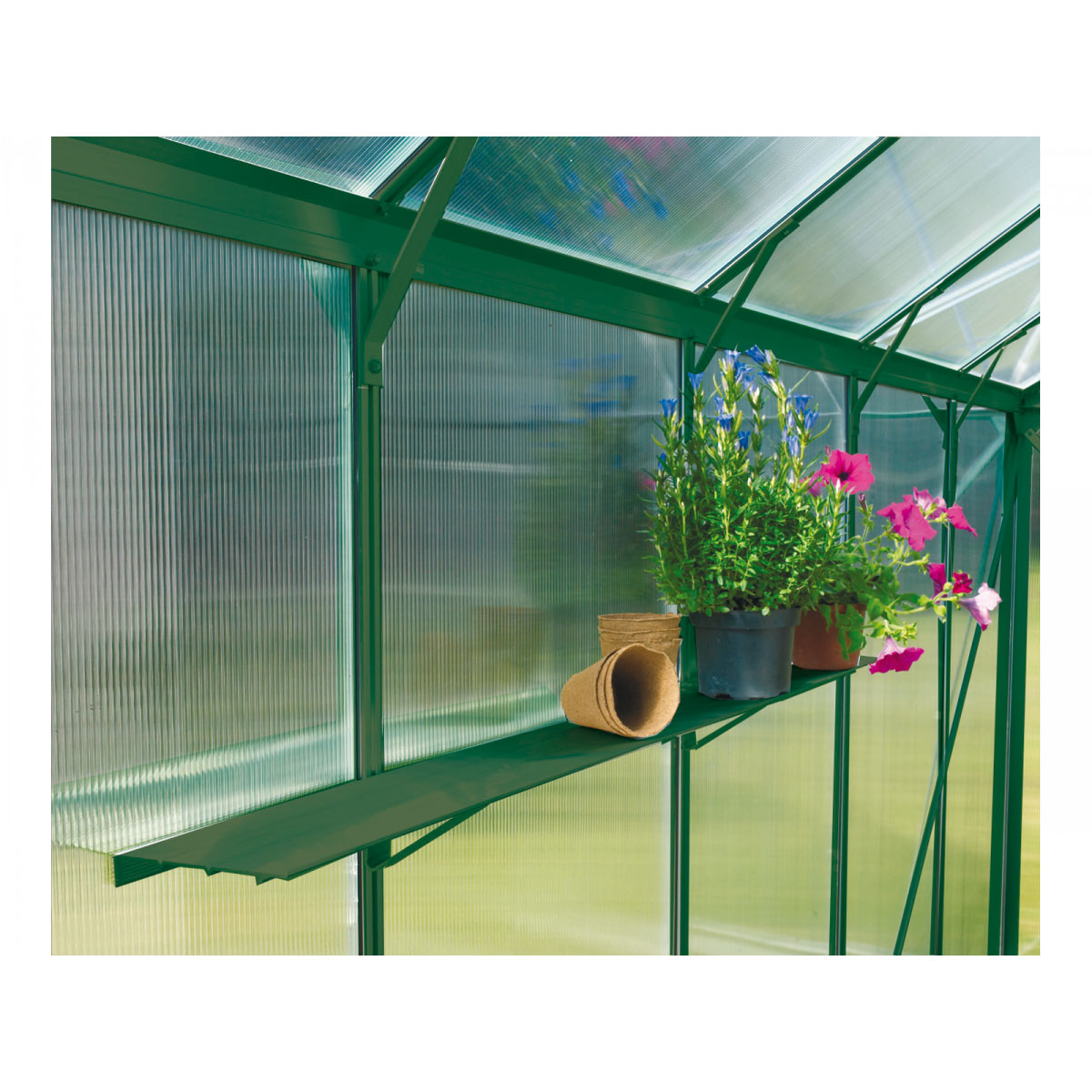 Vitavia Alu-Wandregal für Gewächshaus