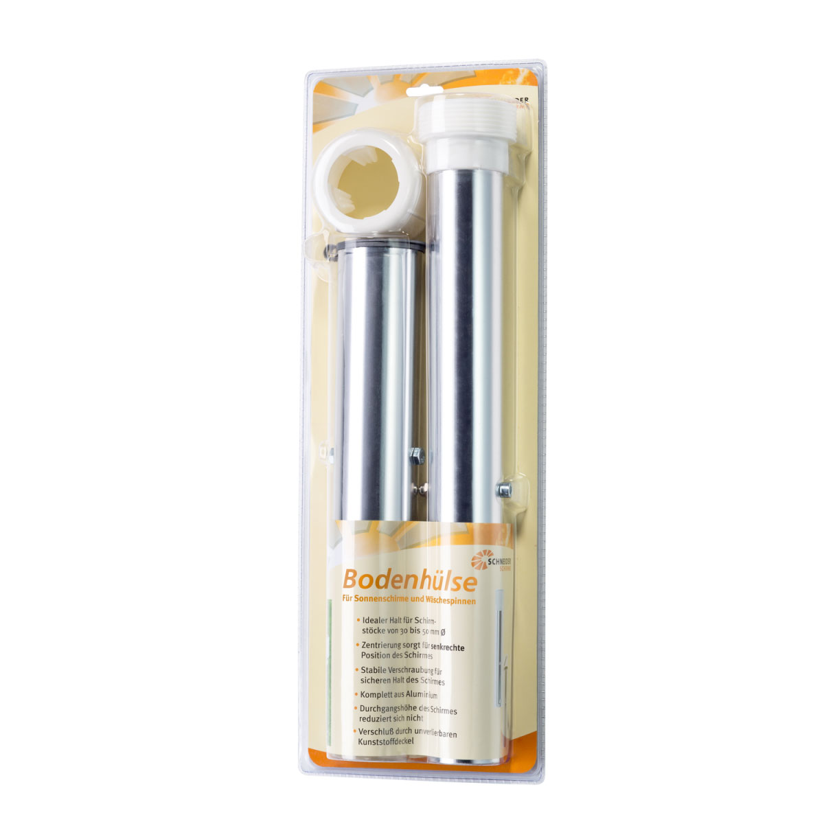 Schneider Schirme Bodenhülse 50 mm extra lang Bild 7