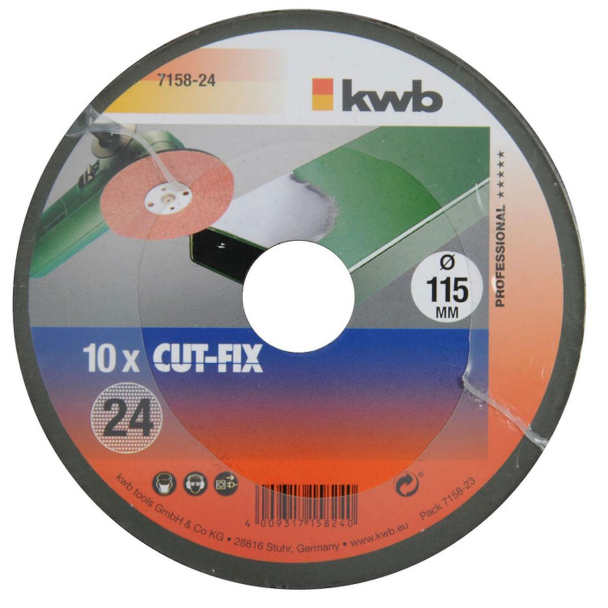 kwb  Fiberschleifscheiben Cut Fix Metallbearbeitung K24 Bild 2