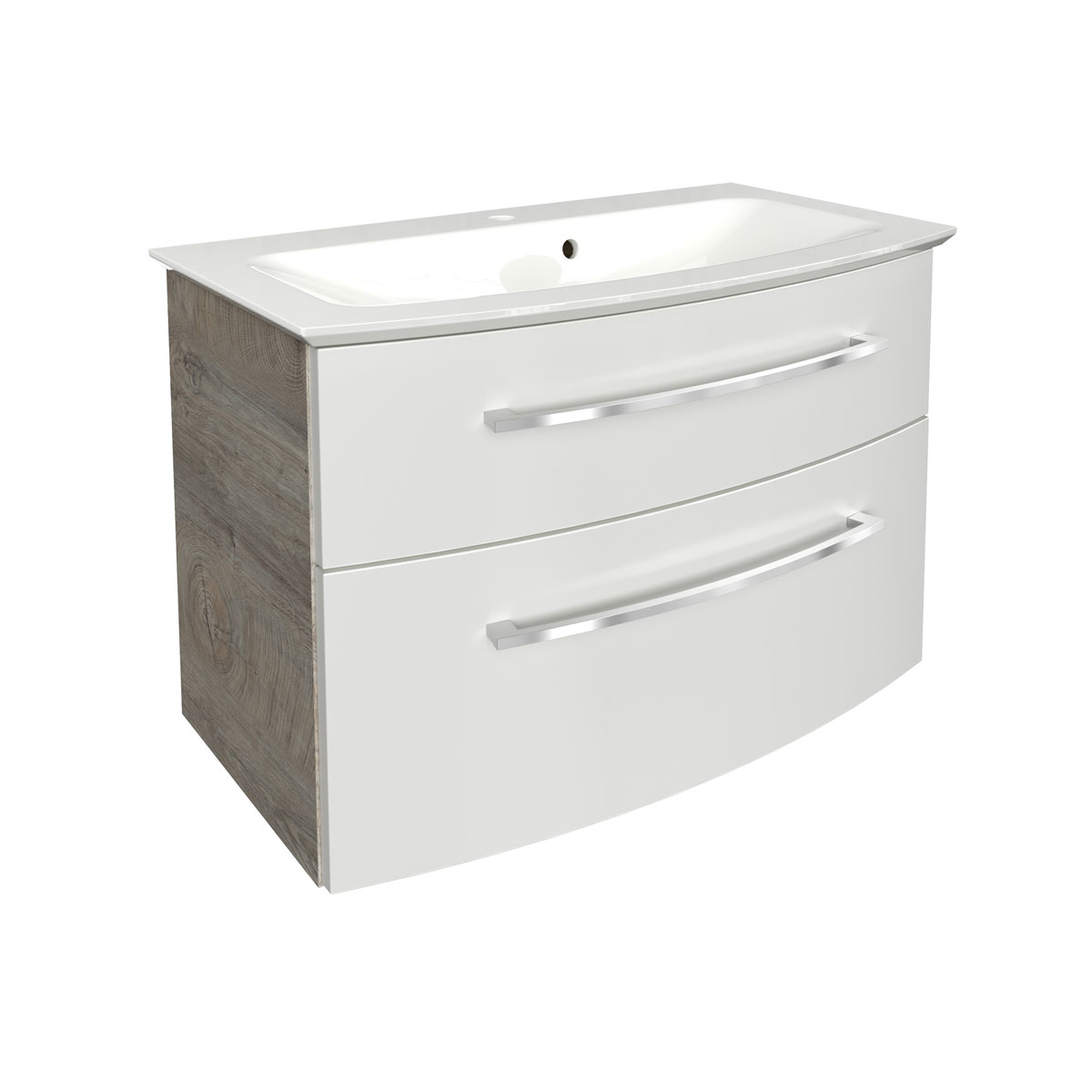 Fackelmann  Waschtisch-Set B.Style 832 x 543 x 478 mm Nature Oak/Weiß