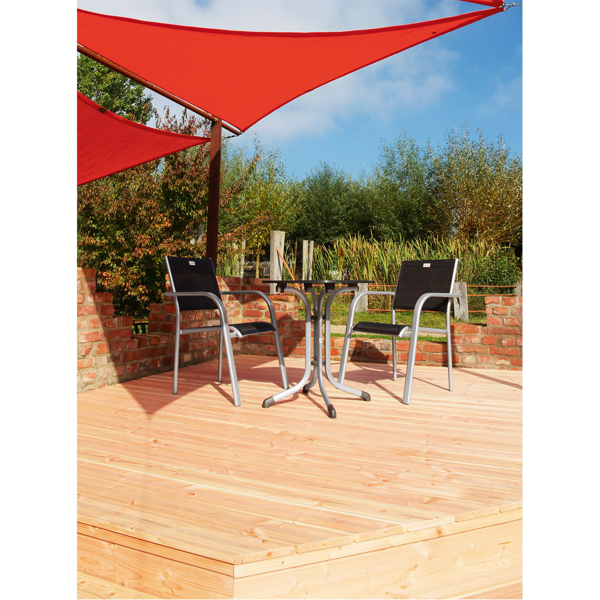 Rettenmeier Terrassendiele geriffelt 400 x 12 x 2,1 cm Bild 5