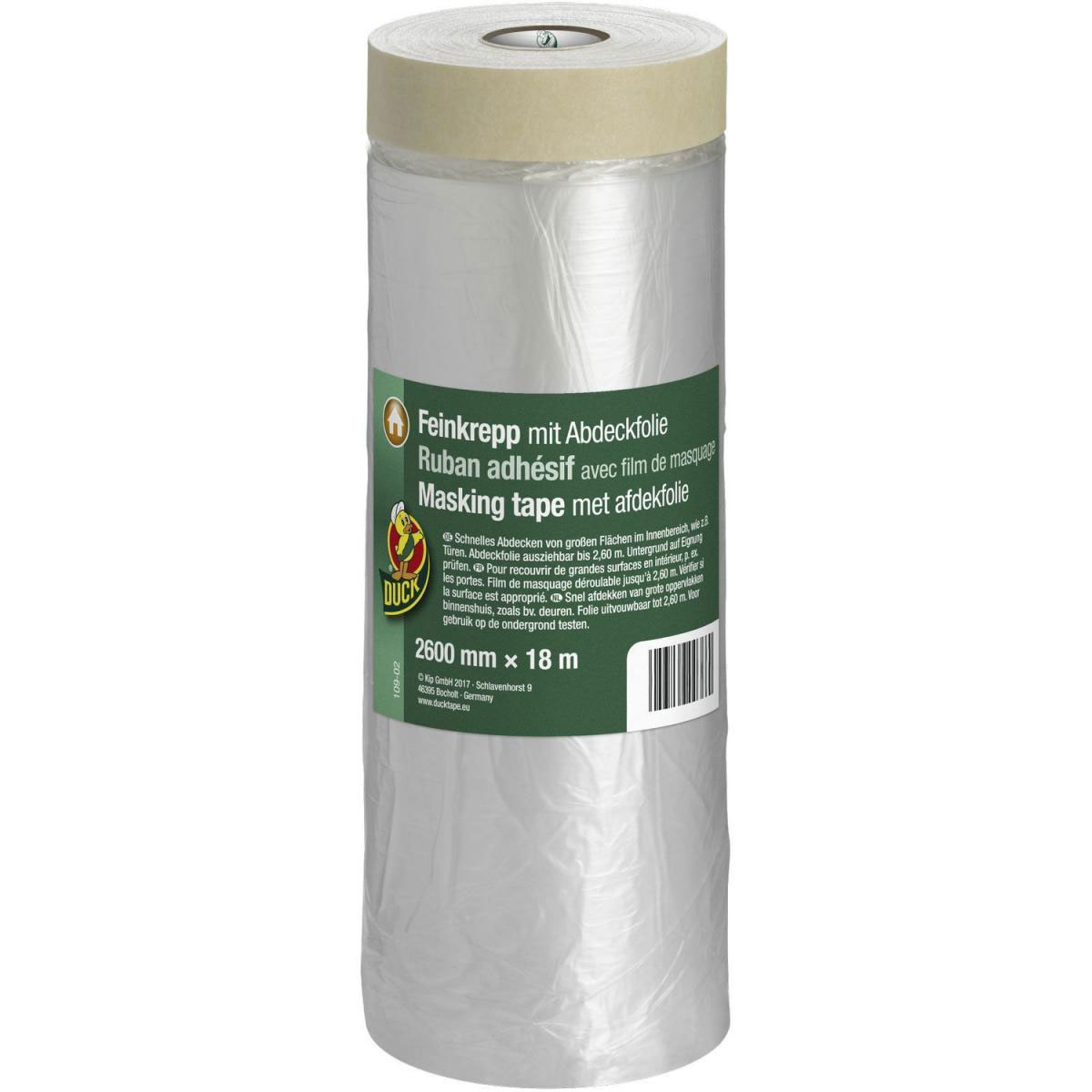 Duck Feinkrepp mit Abdeckfolie für Türen 2600 mm x 18 m
