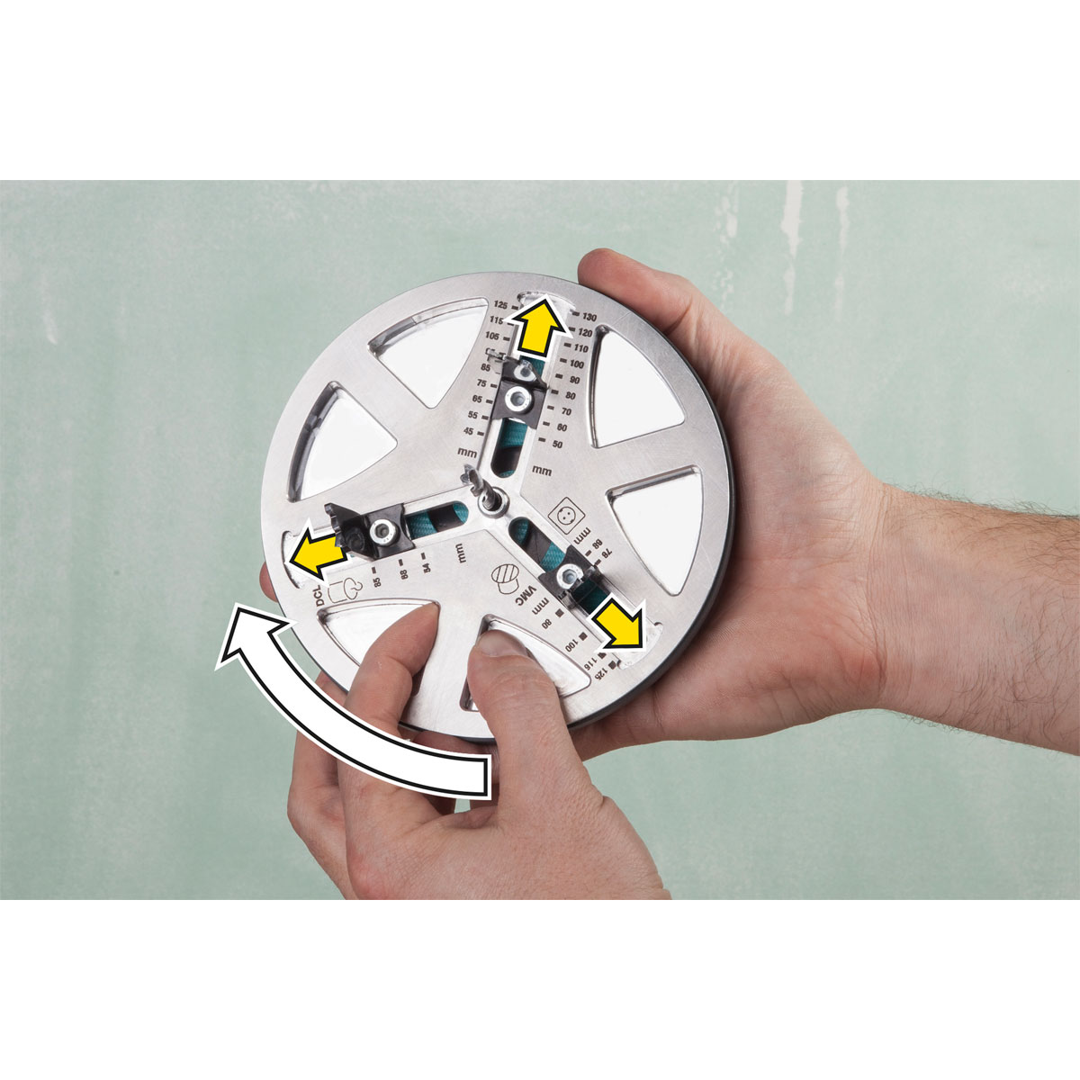 Wolfcraft  Lochsäge verstellbar Durchmesser 45–130 mm Bild 3