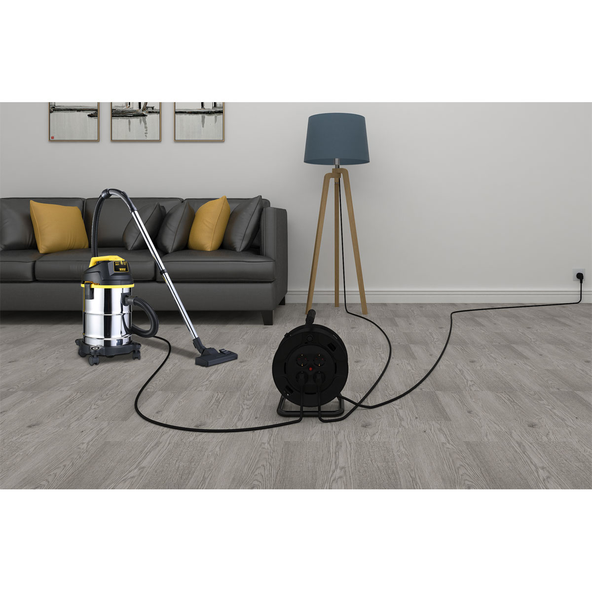 Flector Technik Kabeltrommel 40 m IP20 4-fach Schuko  Bild 2