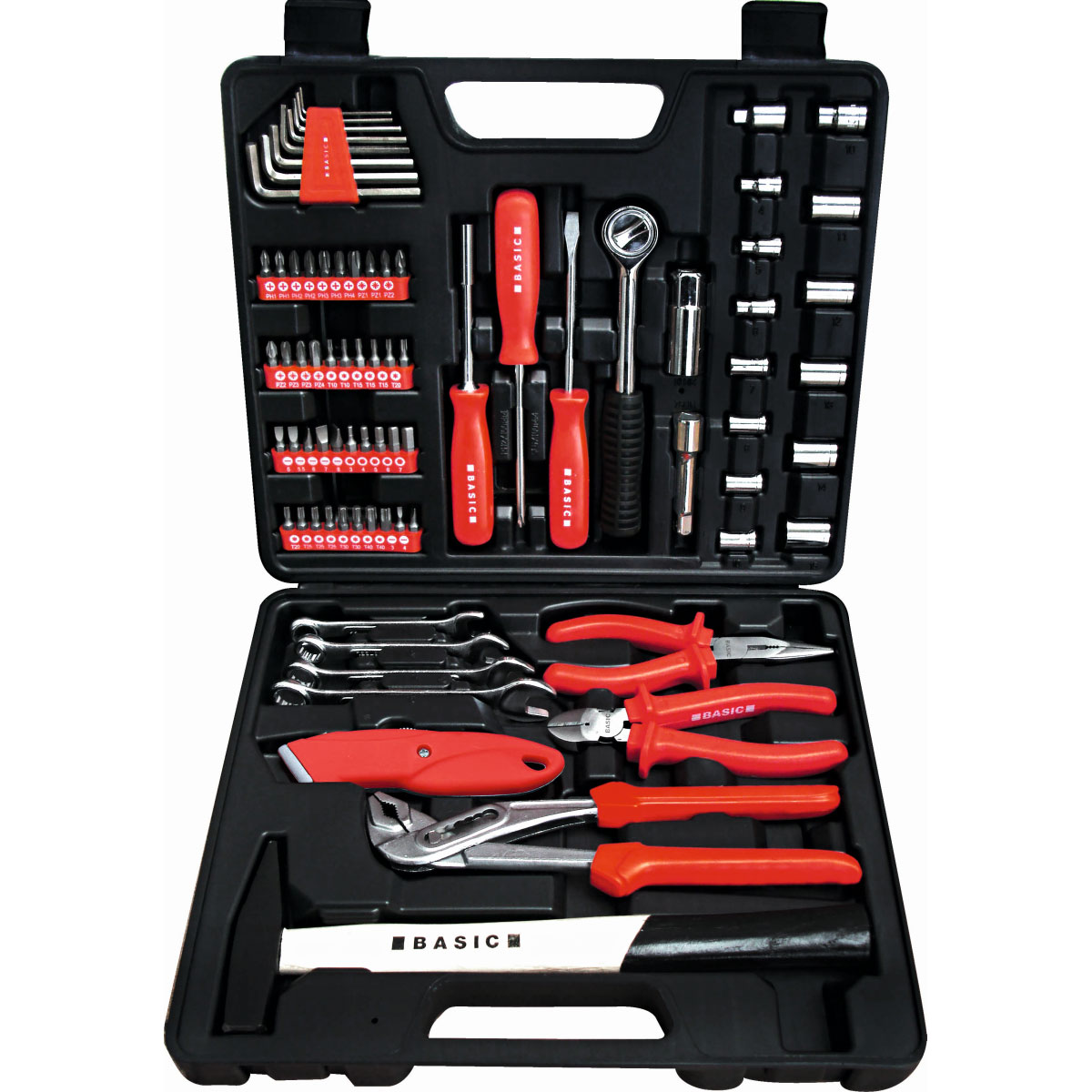 Basic Werkzeugkoffer 77- teilig  Basic Werkzeugkoffer 77- teilig
