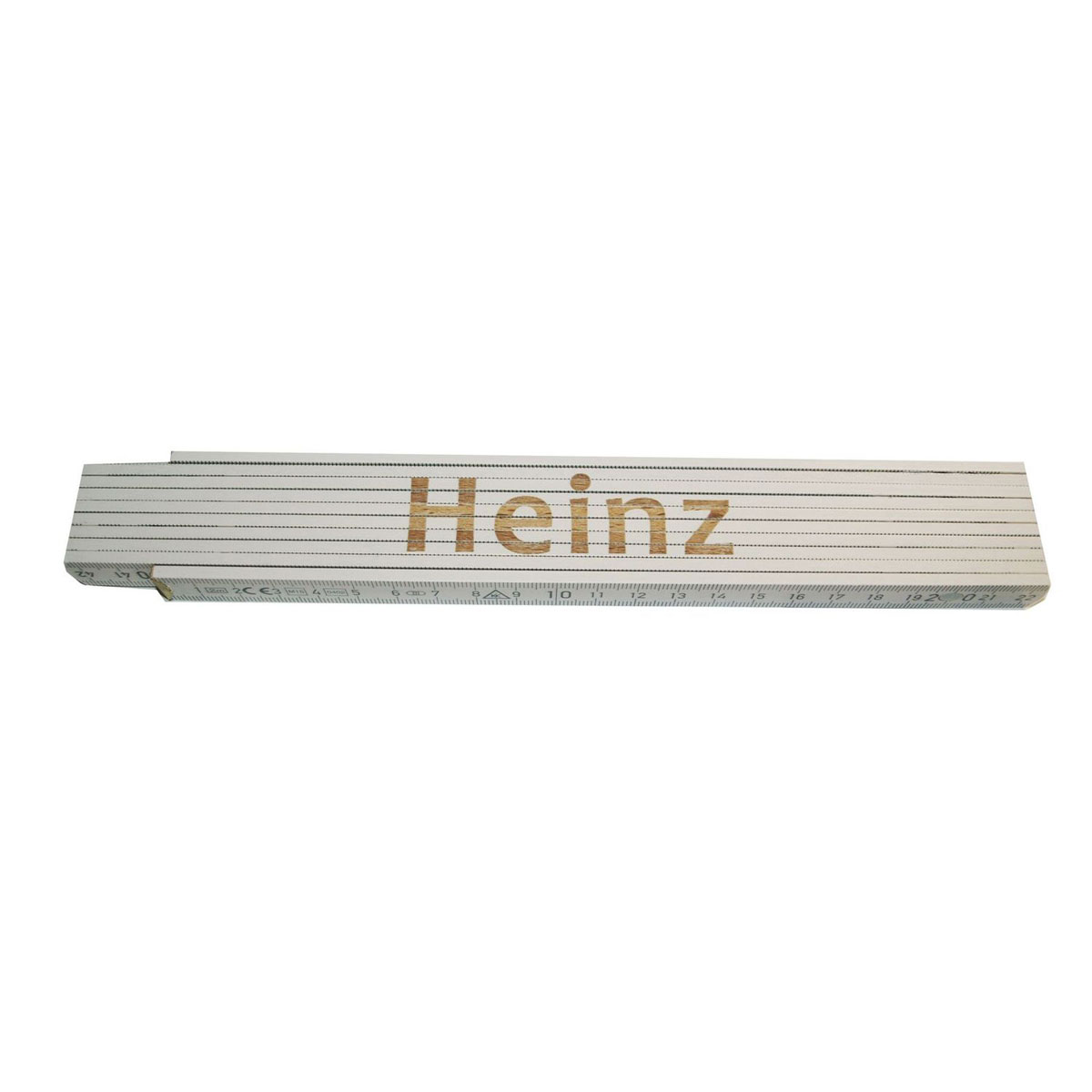 Meterstab „Heinz“, 2m, weiß