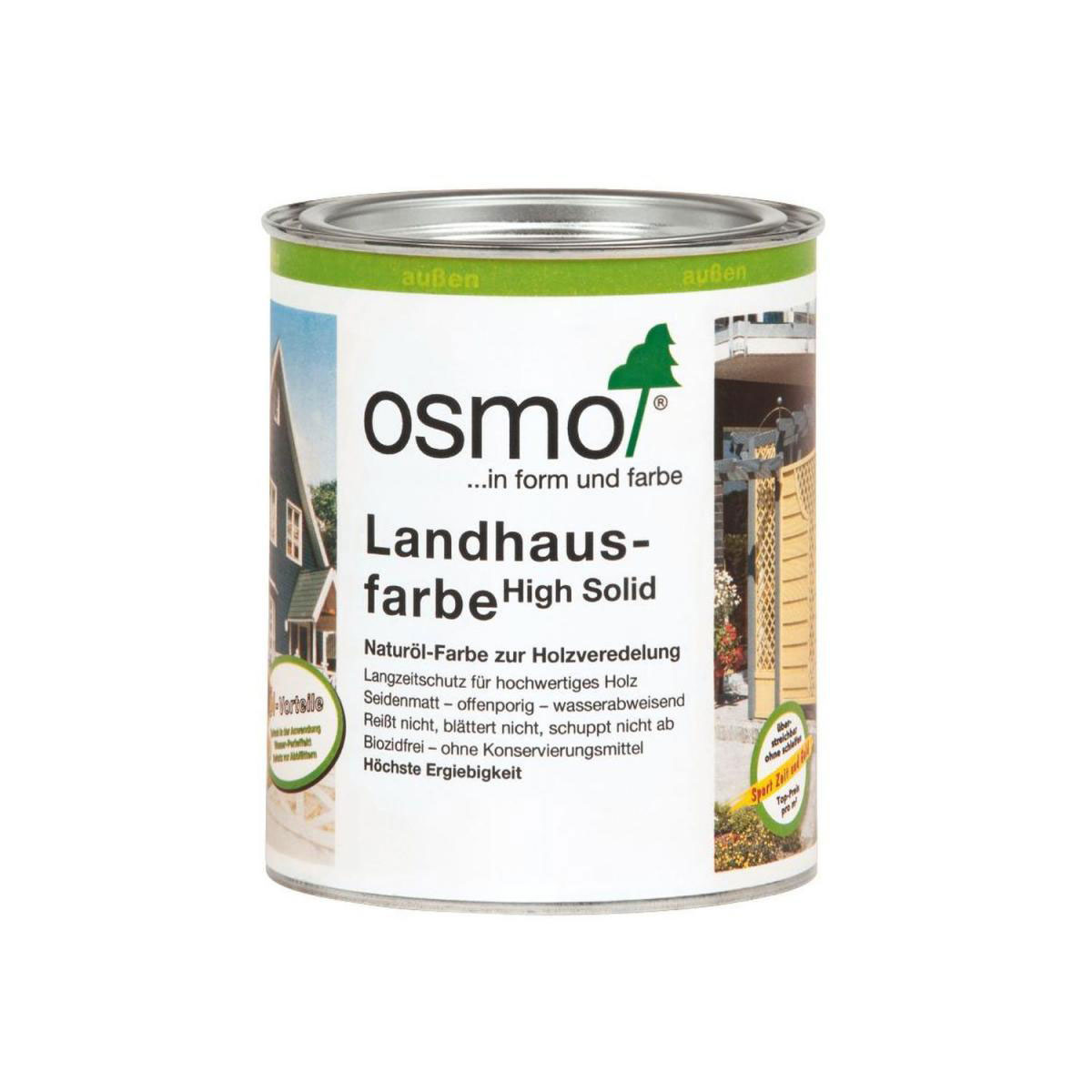 Osmo Landhausfarbe anthrazit 0,75 L Bild 1