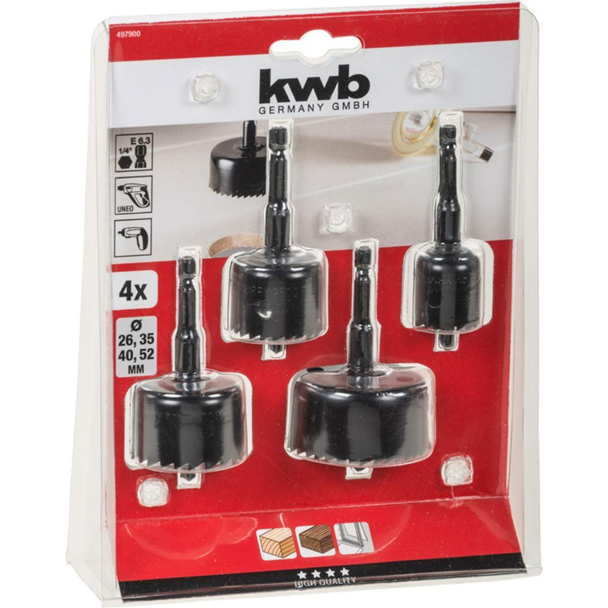 kwb  Lochsägensatz 4 teilig Bild 2