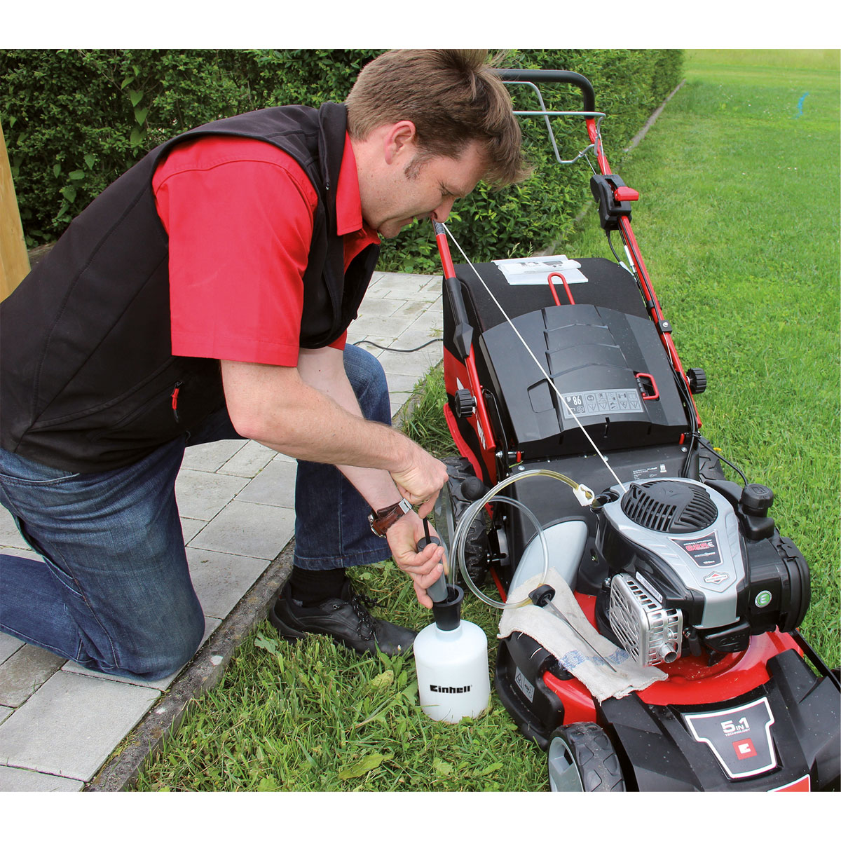 Einhell Benzin- und Ölabsaugpumpe Bild 2