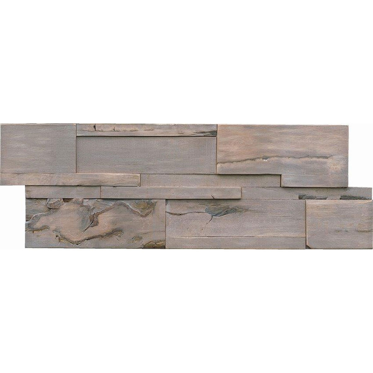 Indo Wandverkleidung Driftwood Hevea Molucca Sea 9er-Set Bild 2